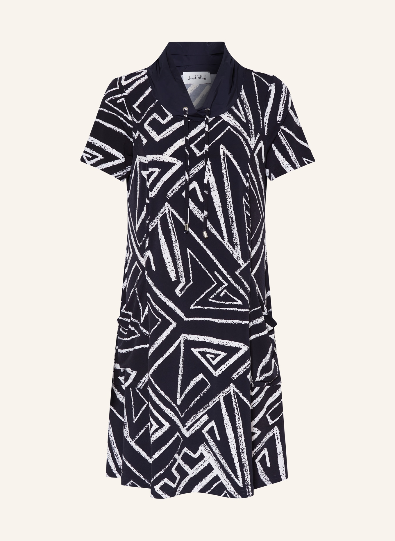 Joseph Ribkoff Dress, Color: DARK BLUE/ WHITE (Image 1)