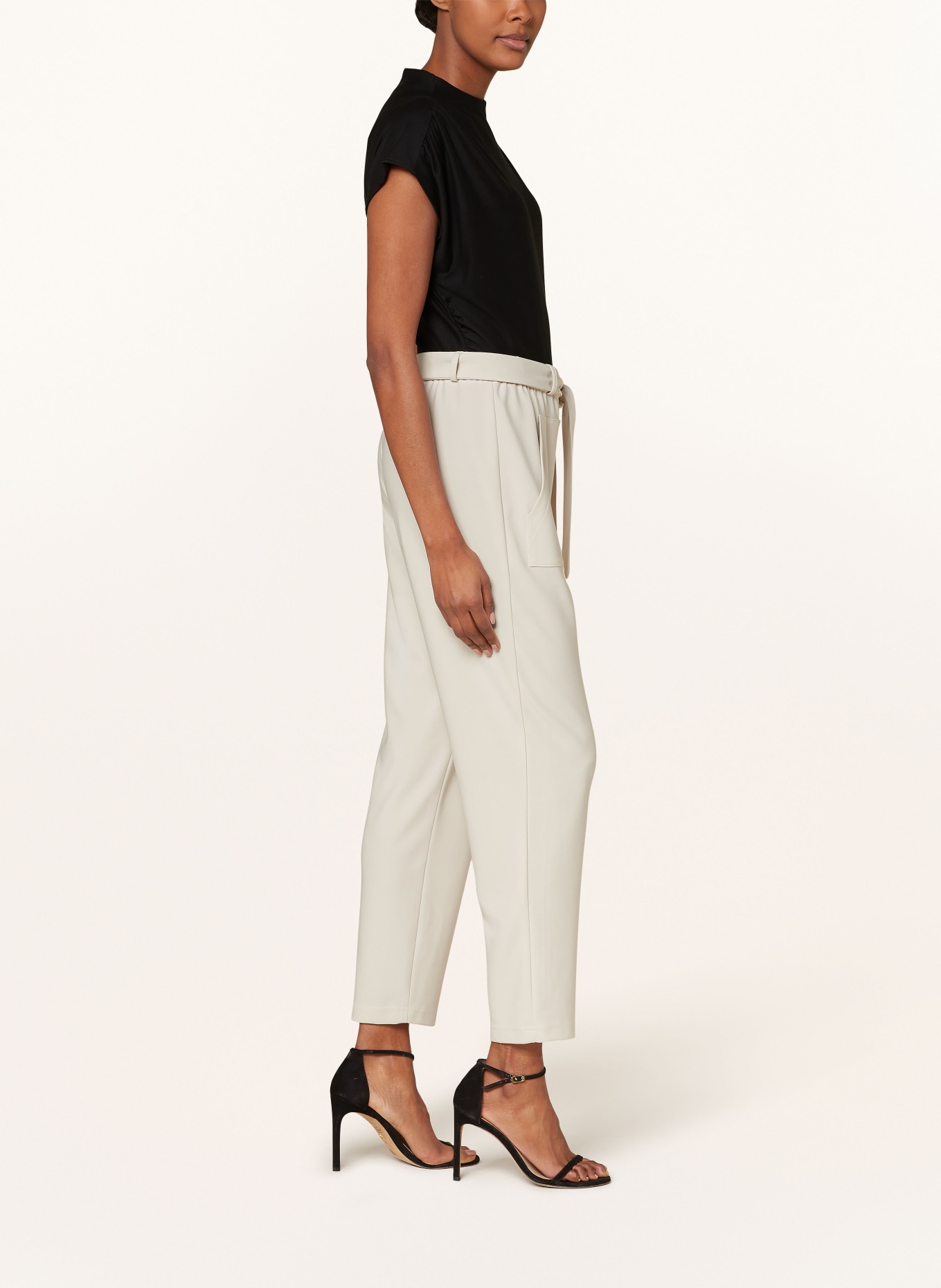 Joseph Ribkoff Paper bag trousers made of jersey, Color: CREAM (Image 4)