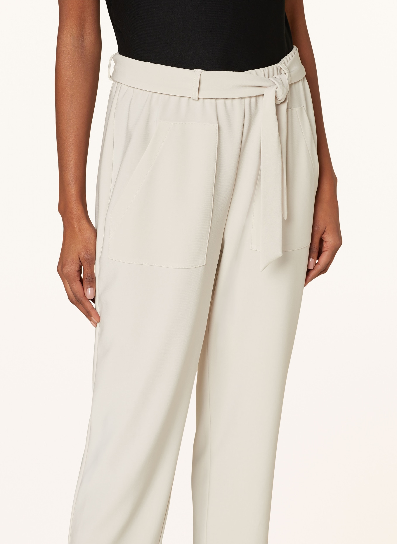 Joseph Ribkoff Paper bag trousers made of jersey, Color: CREAM (Image 5)