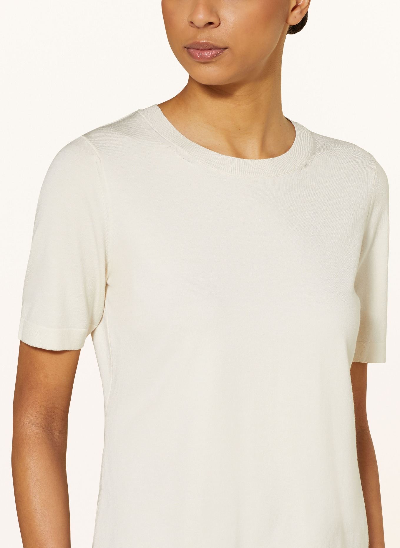 MAERZ MUENCHEN T-shirt, Color: LIGHT BROWN/ WHITE (Image 4)