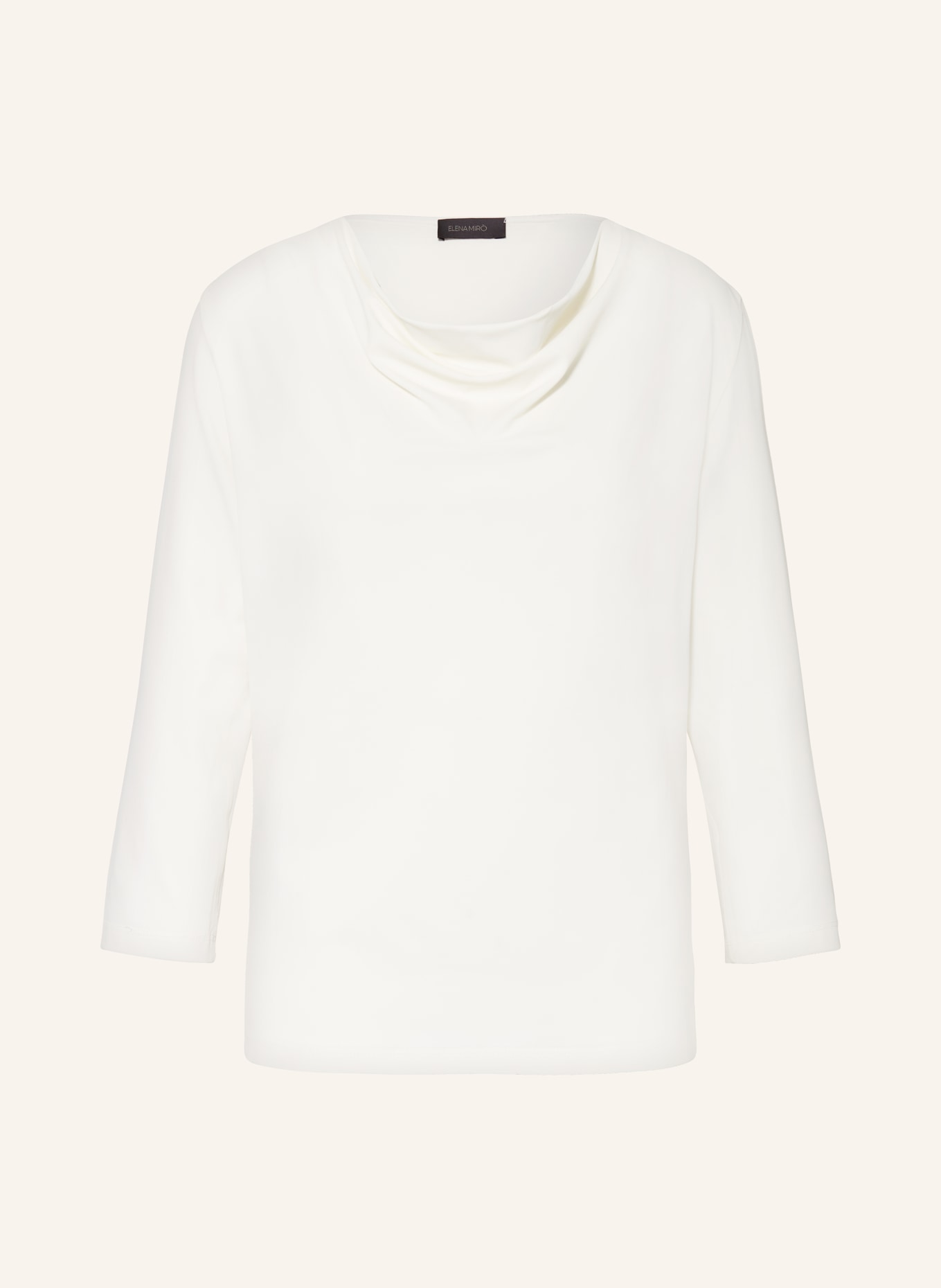 ELENA MIRO Shirt blouse with 3/4 sleeves, Color: WHITE (Image 1)