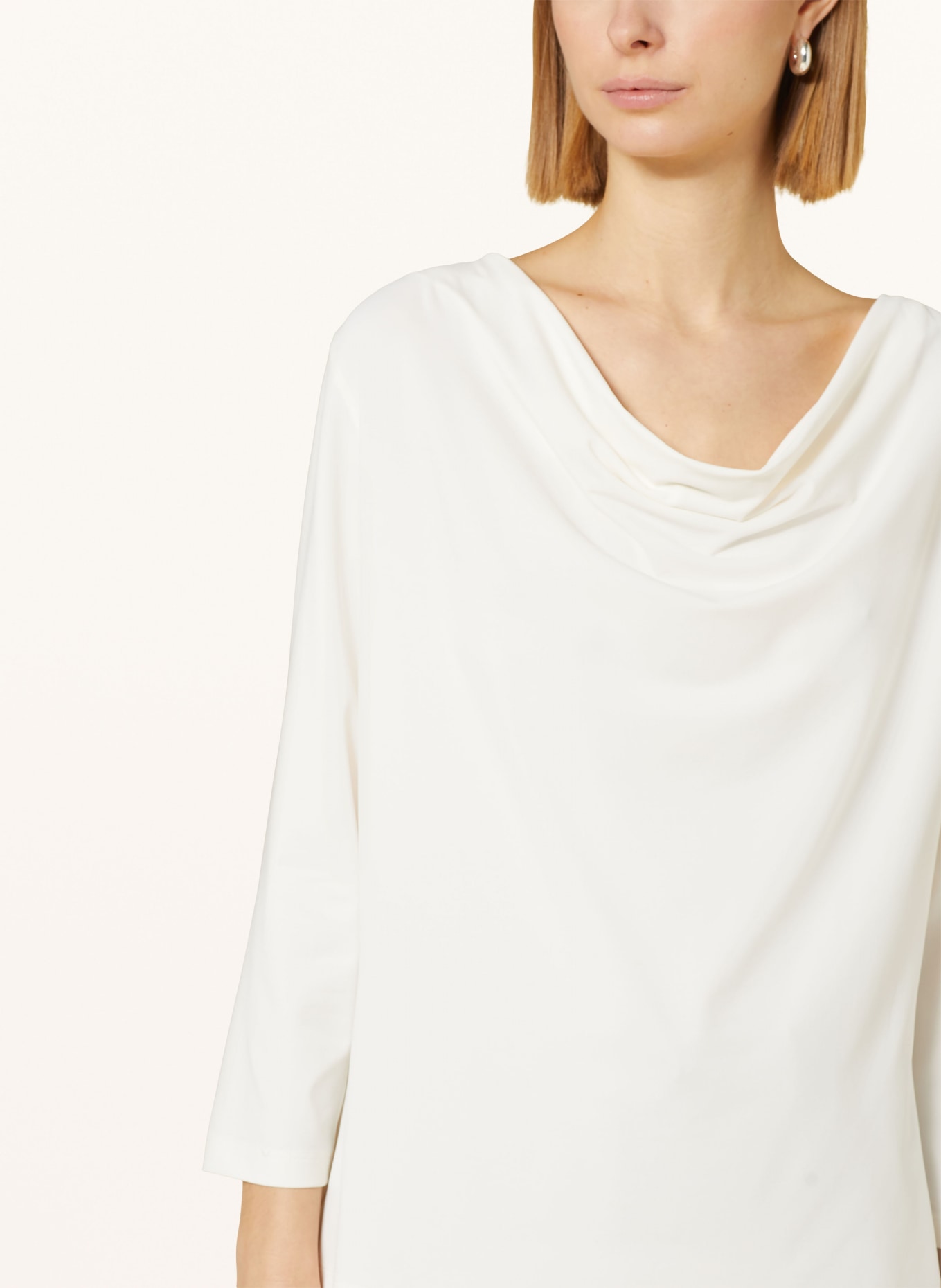 ELENA MIRO Shirt blouse with 3/4 sleeves, Color: WHITE (Image 4)