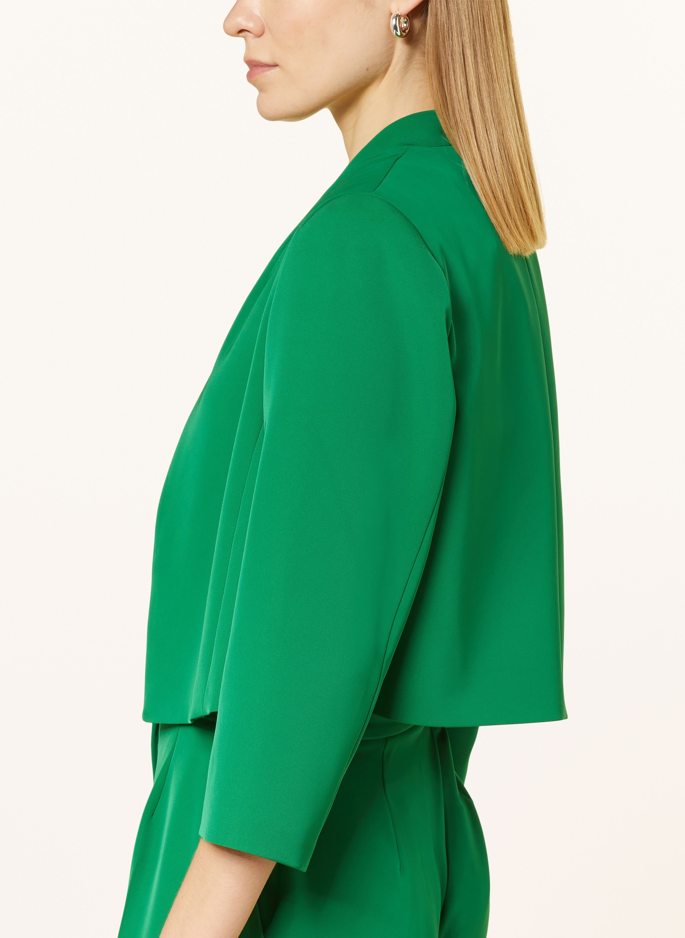 ELENA MIRO Blazer with 3/4 sleeve, Color: GREEN (Image 4)