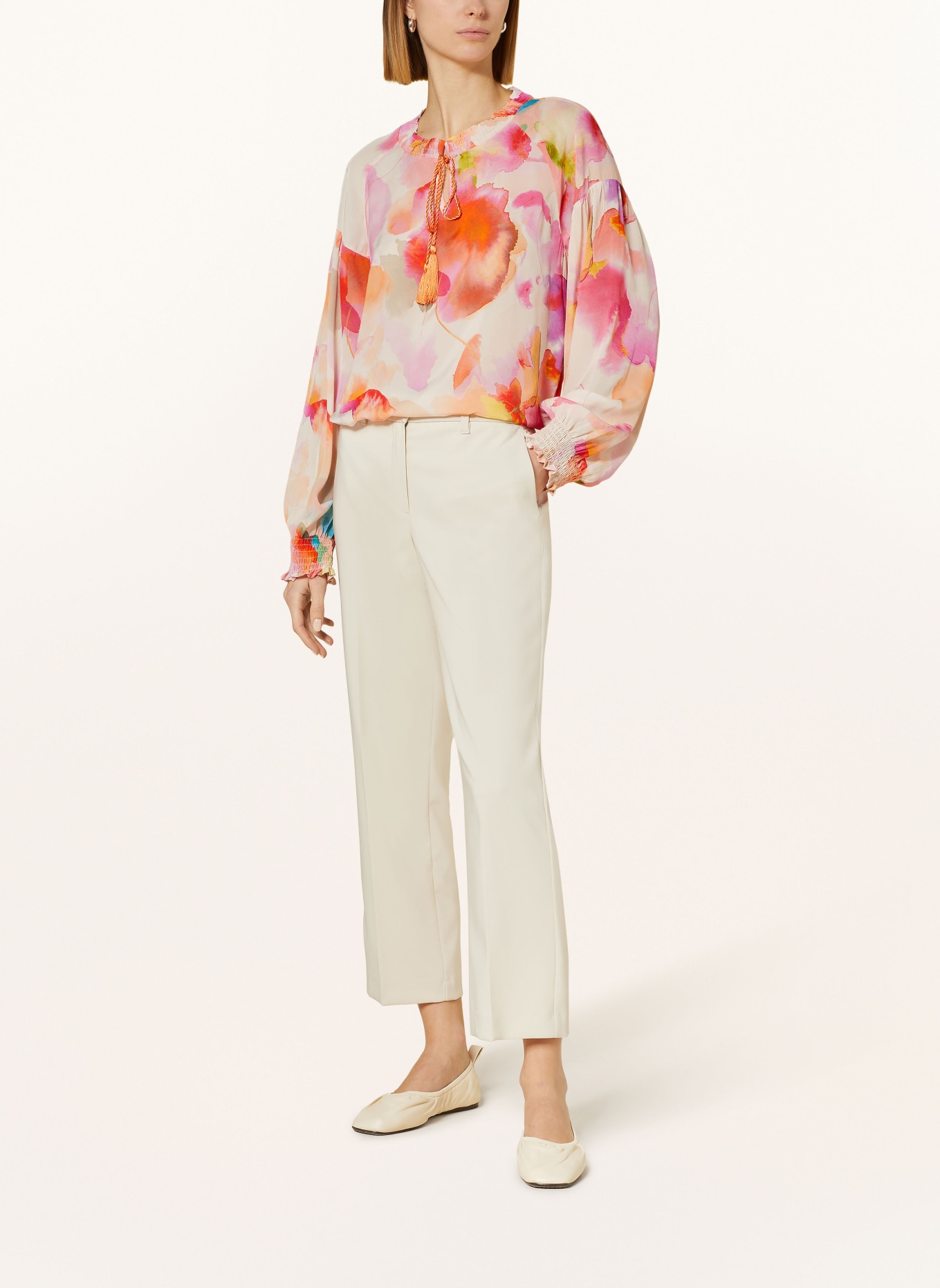 TONNO & PANNA Shirt blouse, Color: LIGHT ORANGE/ PURPLE/ TURQUOISE (Image 2)