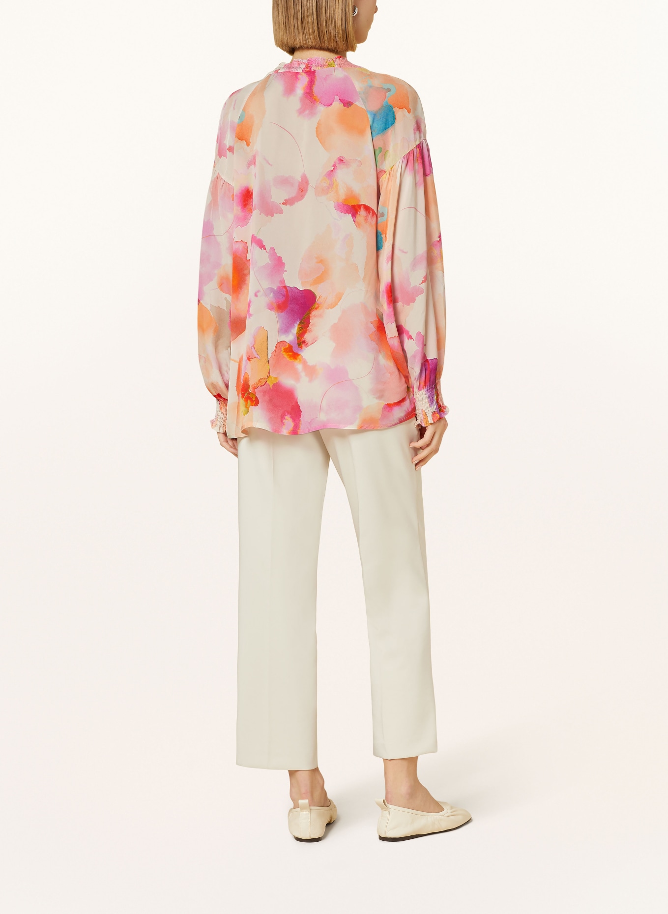 TONNO & PANNA Shirt blouse, Color: LIGHT ORANGE/ PURPLE/ TURQUOISE (Image 3)