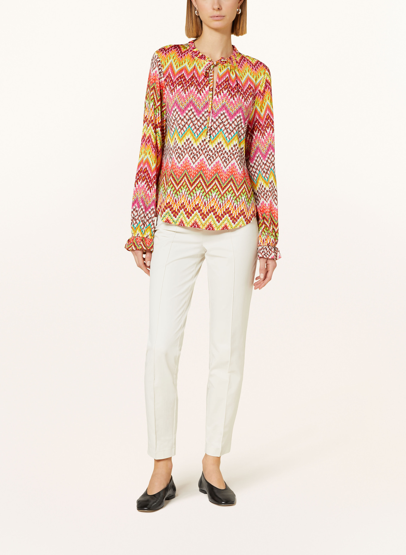 TONNO & PANNA Shirt blouse, Color: YELLOW/ PINK/ BROWN (Image 2)