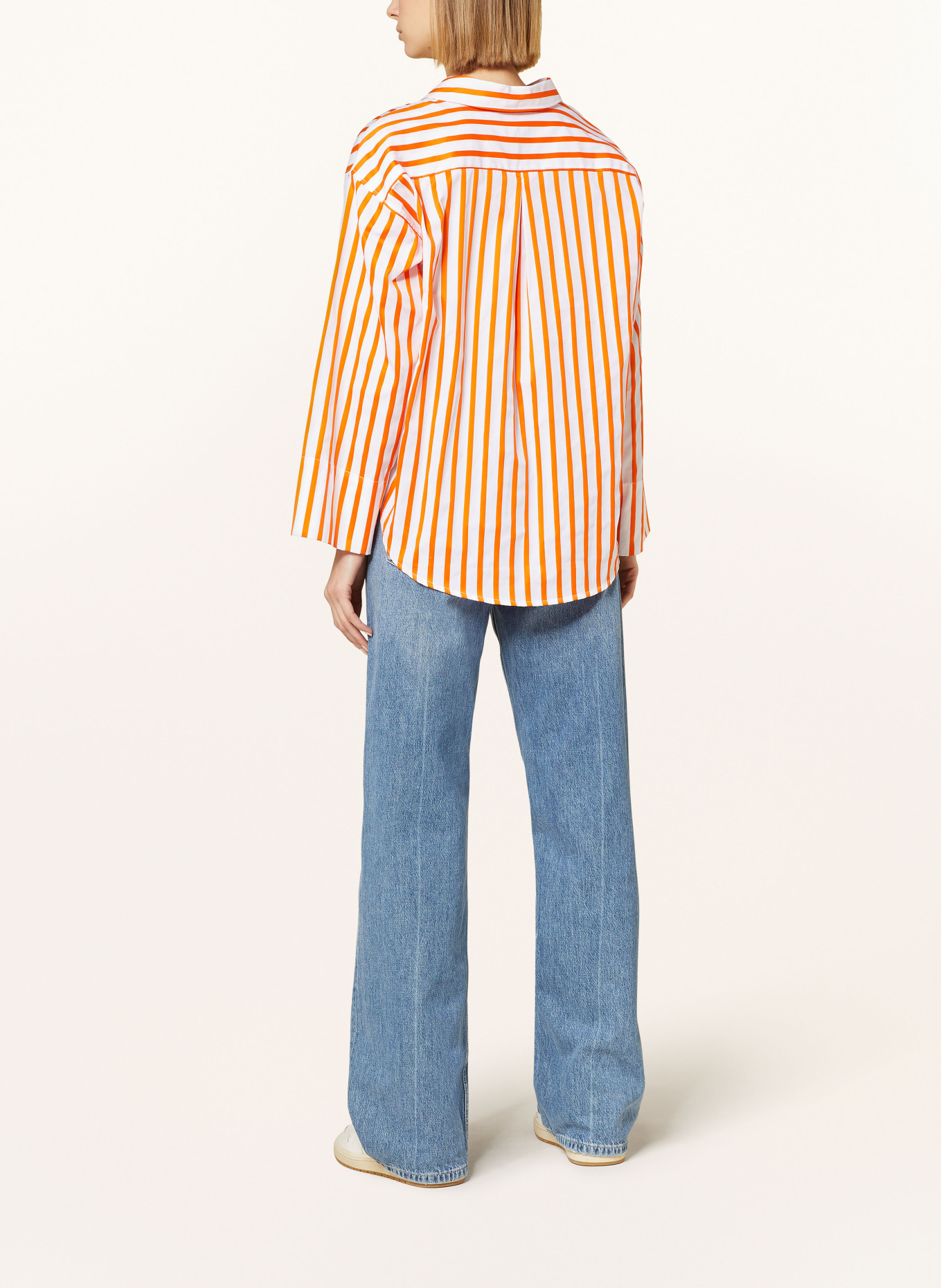 TONNO & PANNA Shirt blouse SIMONTON, Color: WHITE/ ORANGE (Image 3)