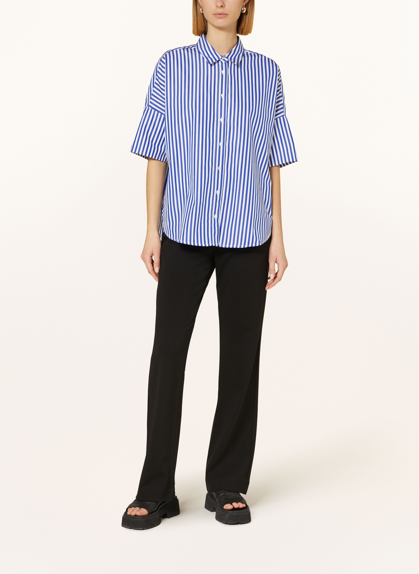 TONNO & PANNA Shirt blouse, Color: WHITE/ BLUE (Image 2)