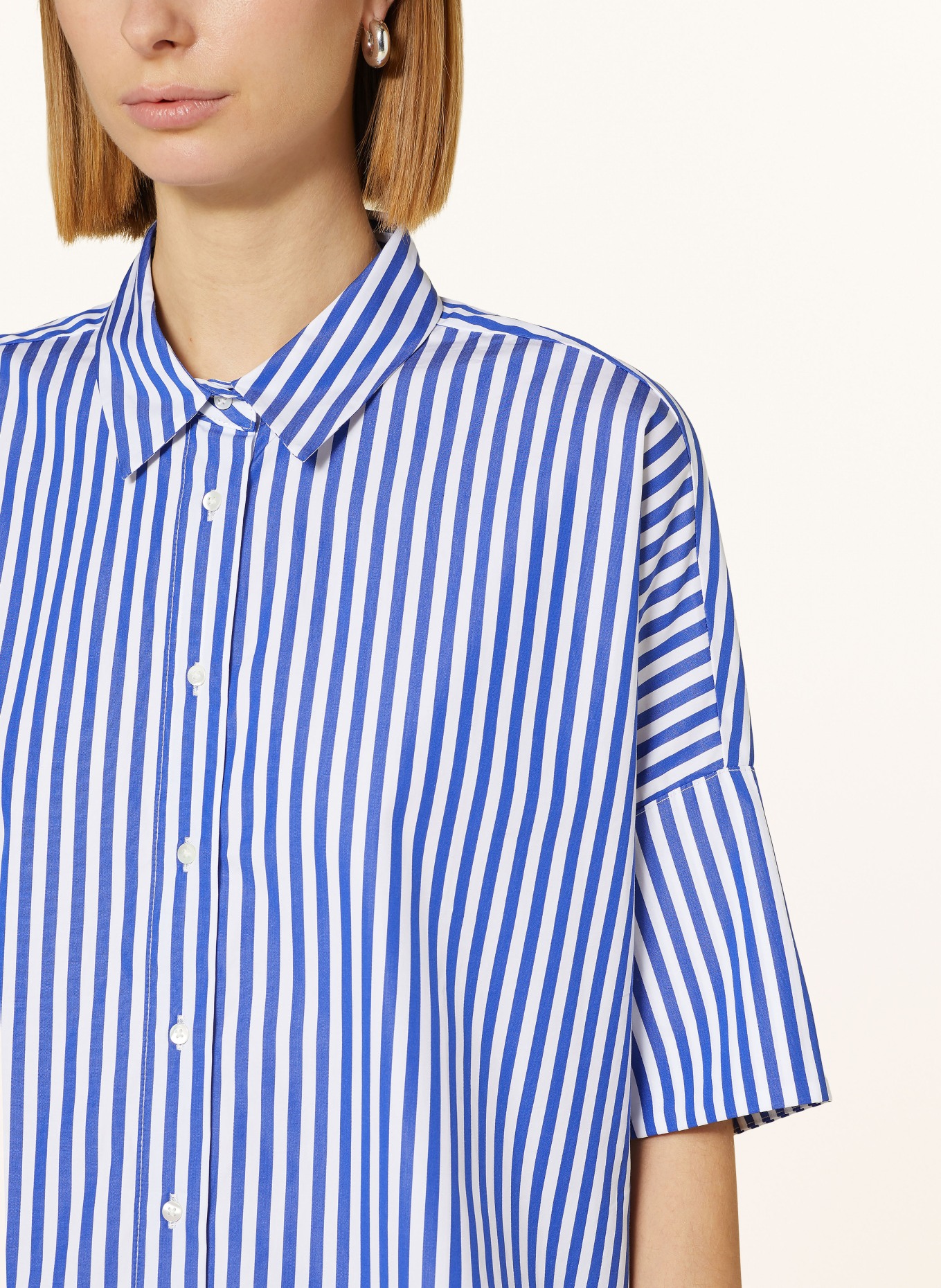 TONNO & PANNA Shirt blouse, Color: WHITE/ BLUE (Image 4)