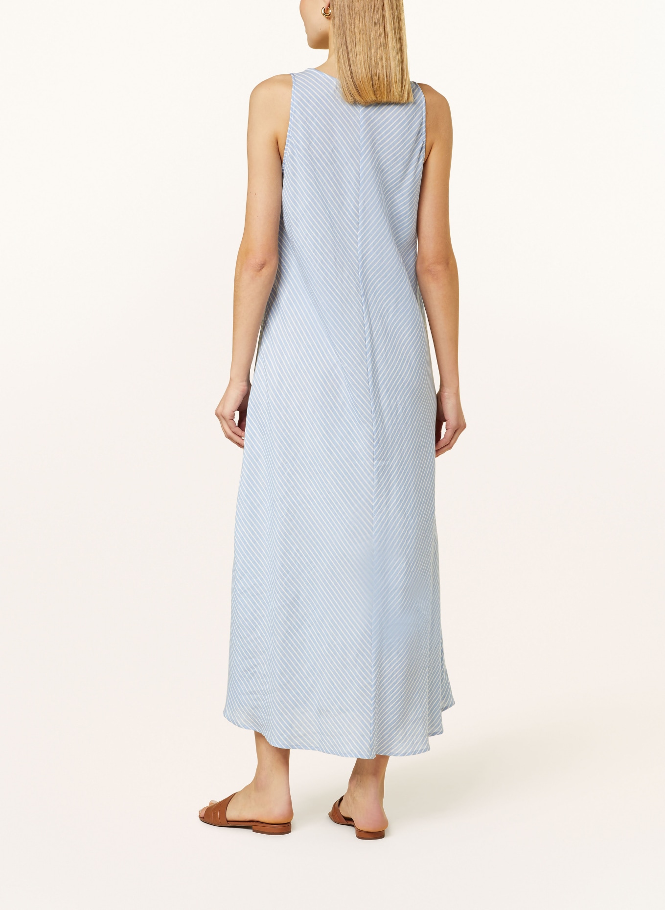ELENA MIRO Dress, Color: LIGHT BLUE/ WHITE (Image 3)