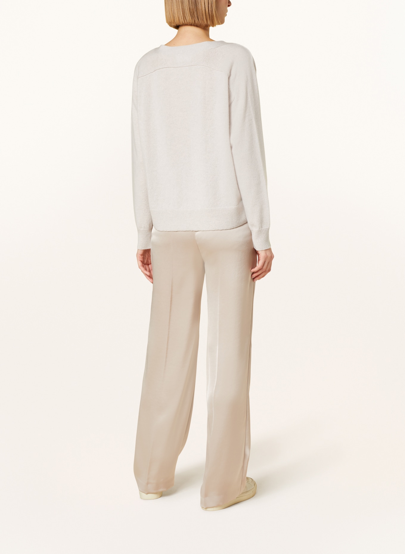 HEMISPHERE Cashmere cardigan, Color: LIGHT GRAY (Image 3)