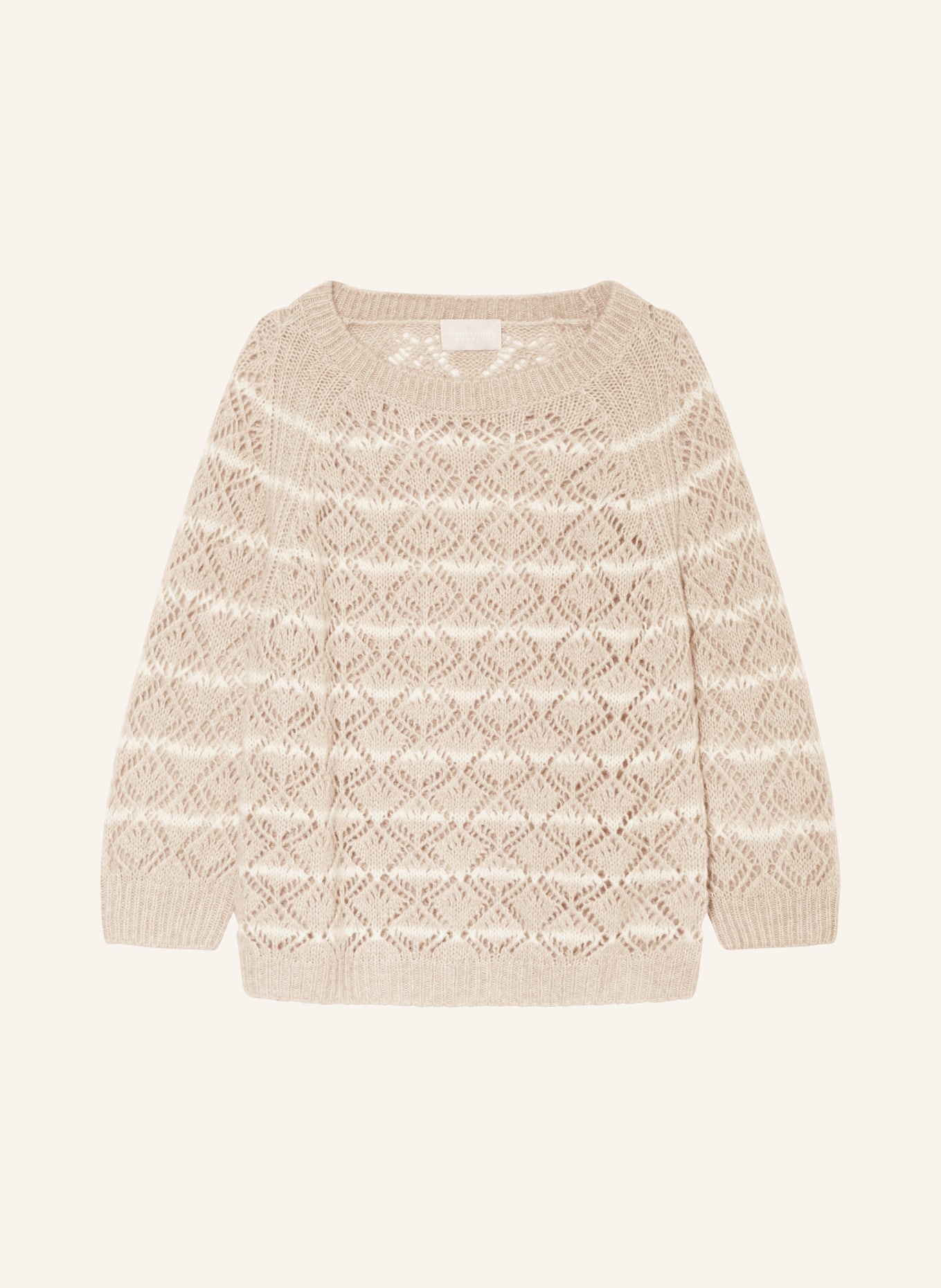 HEMISPHERE Cashmere sweater, Color: TAUPE/ CREAM (Image 1)
