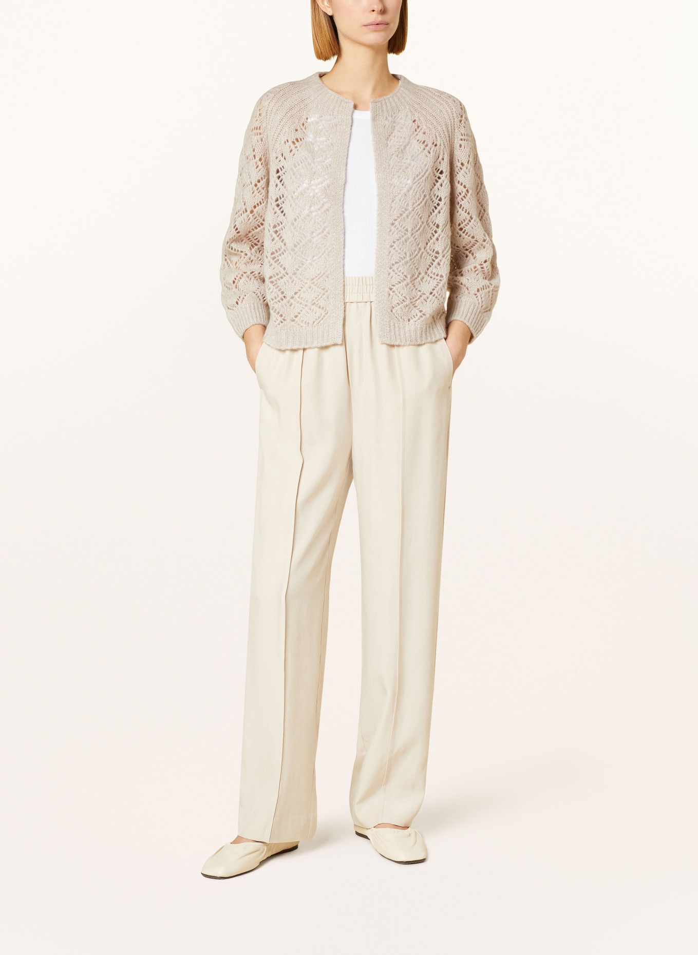 HEMISPHERE Cashmere cardigan, Color: 7289 pebble beige greige (Image 2)
