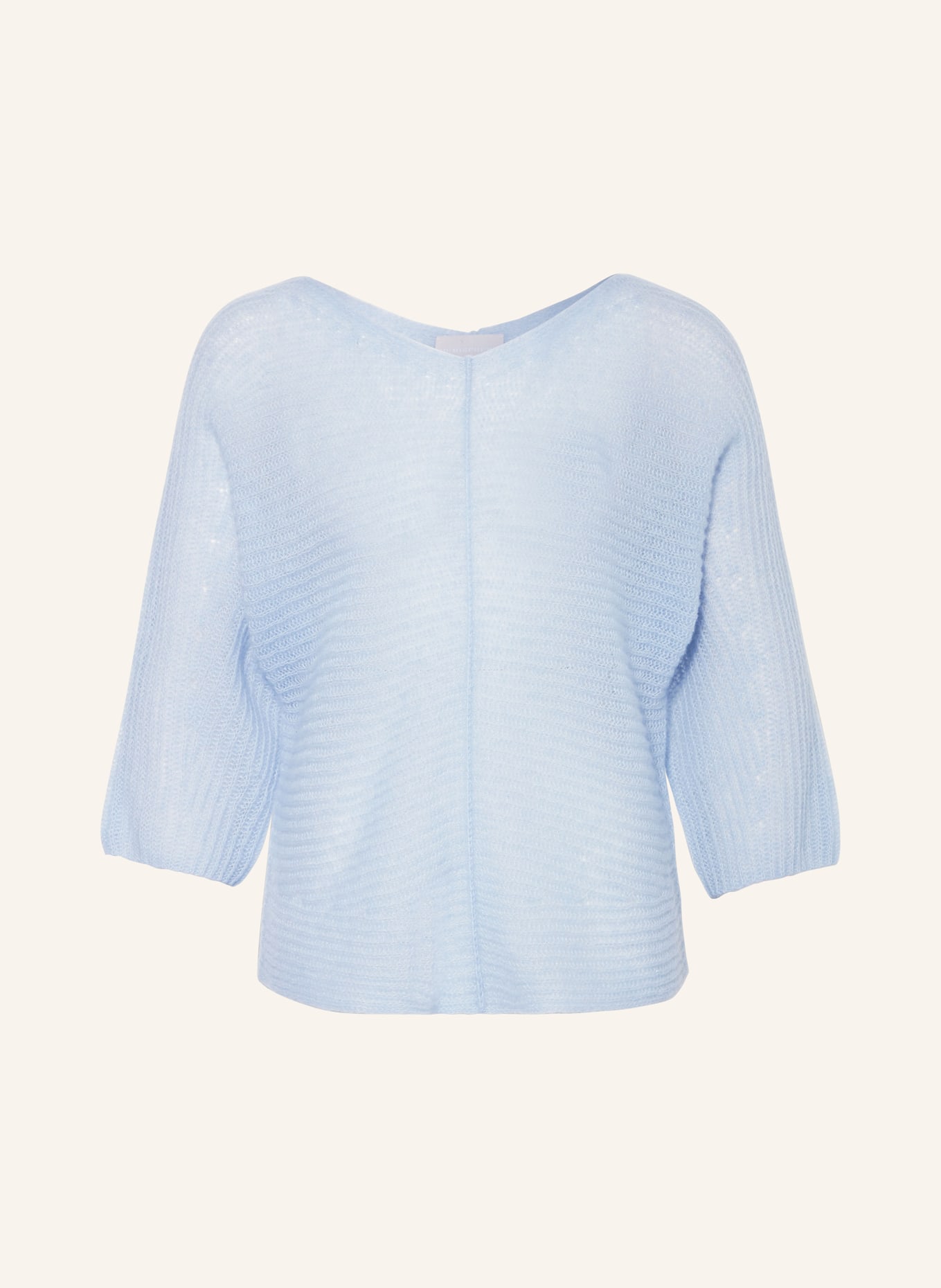 HEMISPHERE Cashmere-Pullover mit 3/4-Arm, Farbe: HELLBLAU (Bild 1)