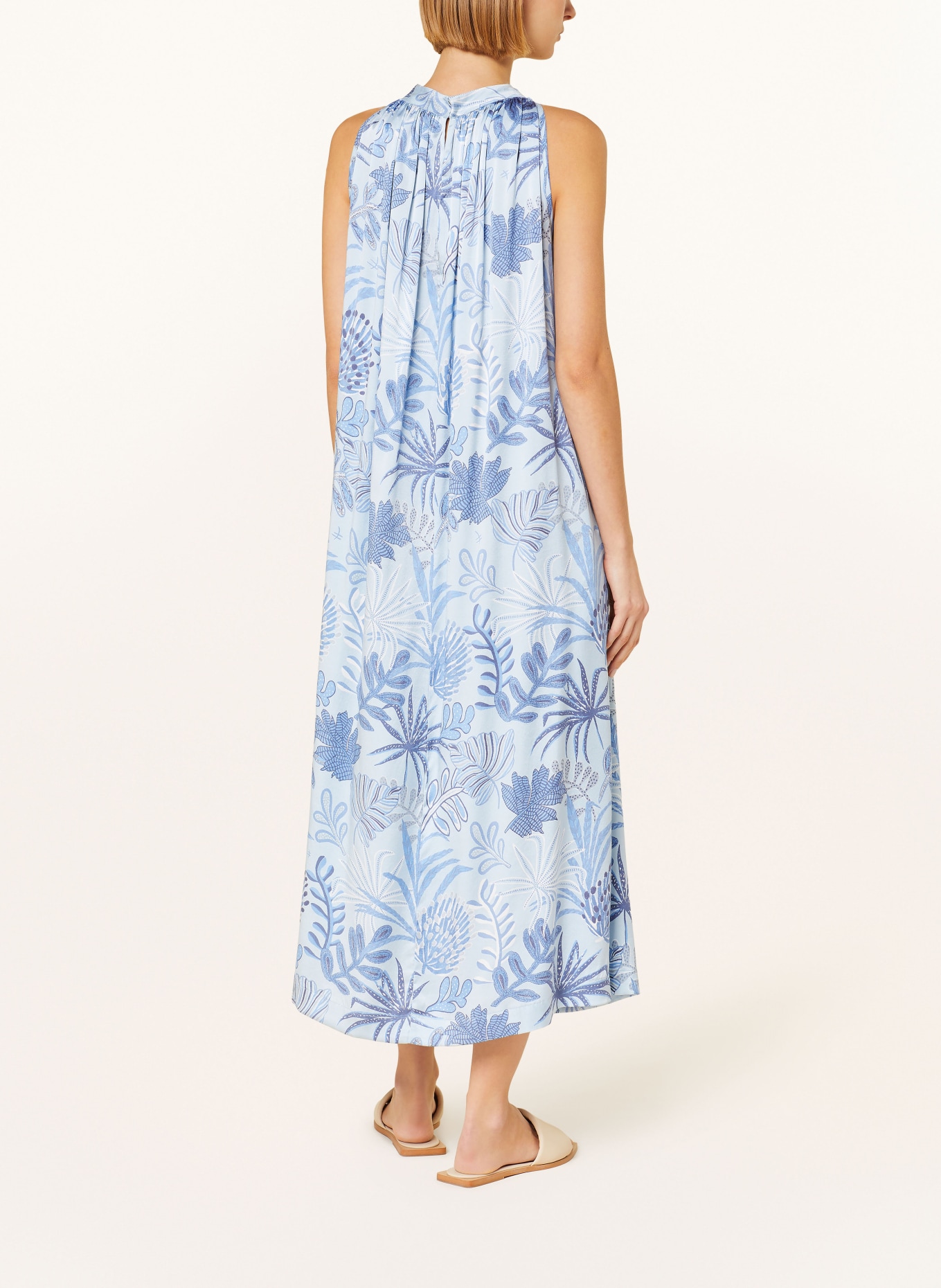 HEMISPHERE Silk dress, Color: LIGHT BLUE/ BLUE/ WHITE (Image 3)