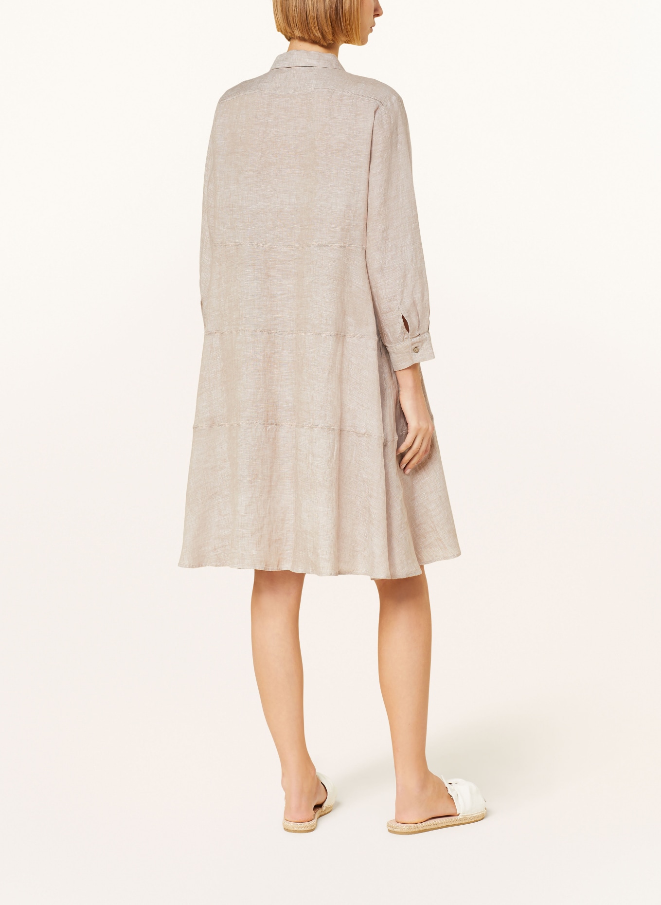 HEMISPHERE Linen dress, Color: TAUPE (Image 3)