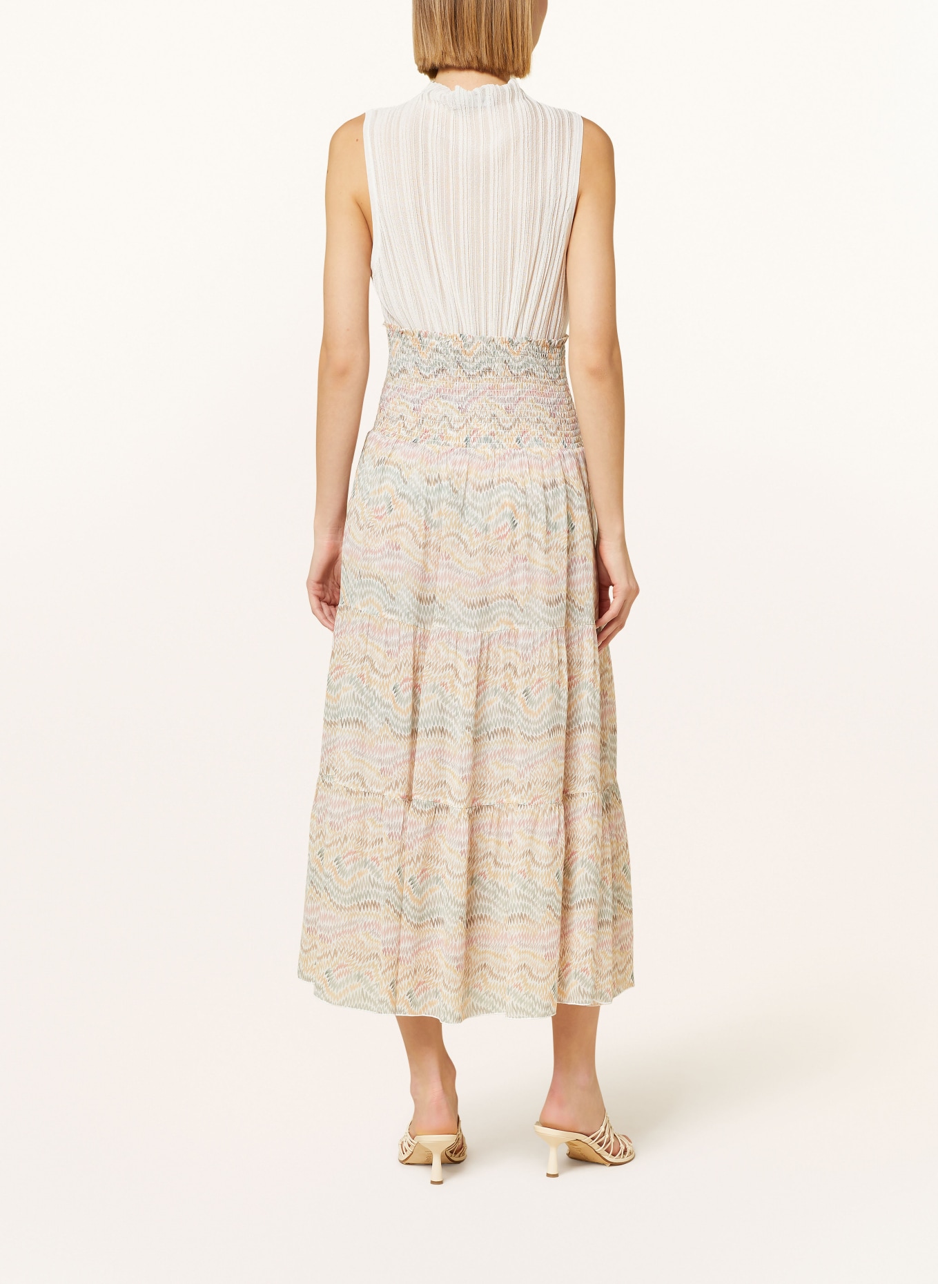HEMISPHERE Skirt, Color: WHITE/ LIGHT GREEN/ PINK (Image 3)