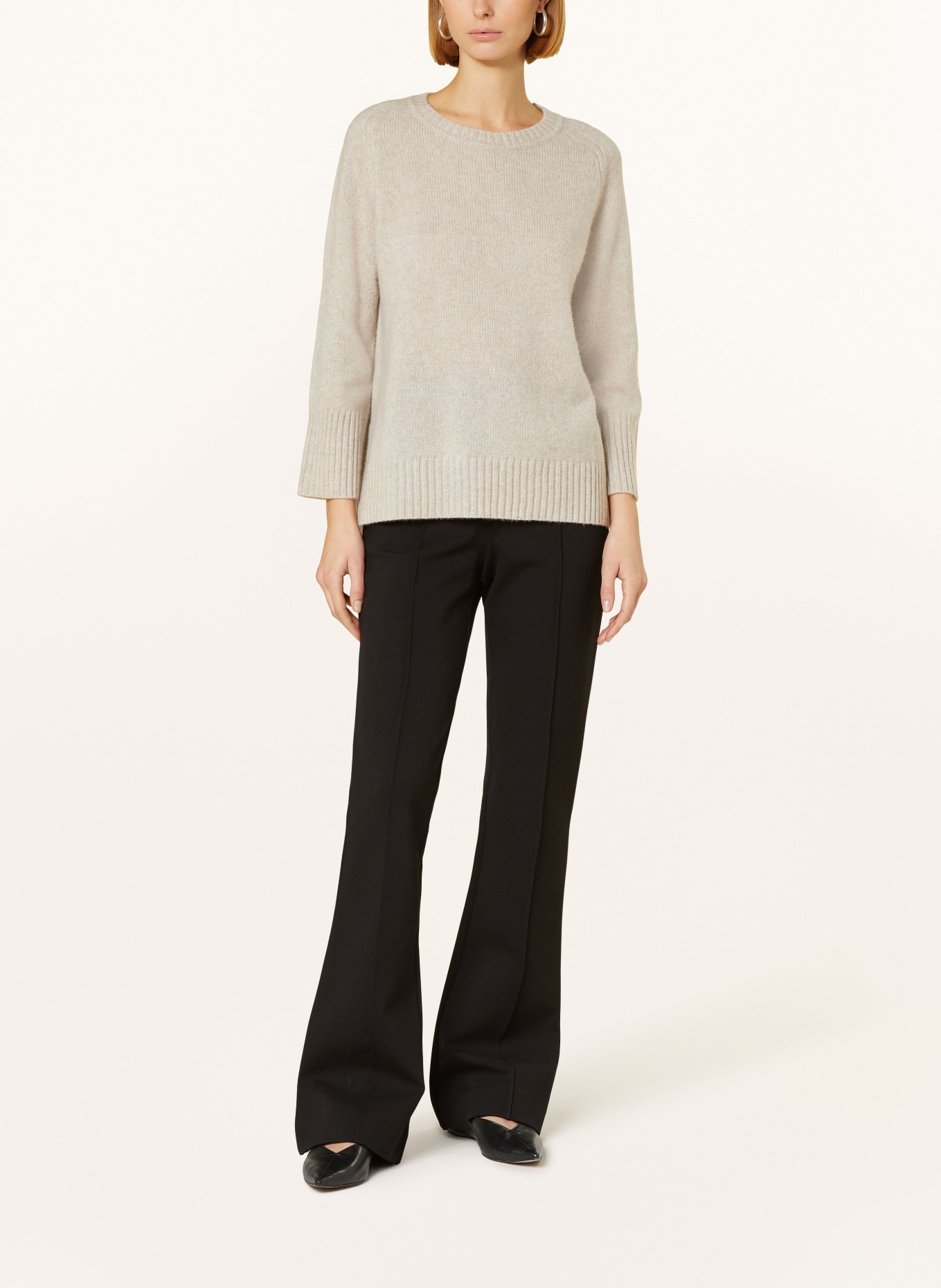 HEMISPHERE Sweater with cashmere, Color: BEIGE (Image 2)
