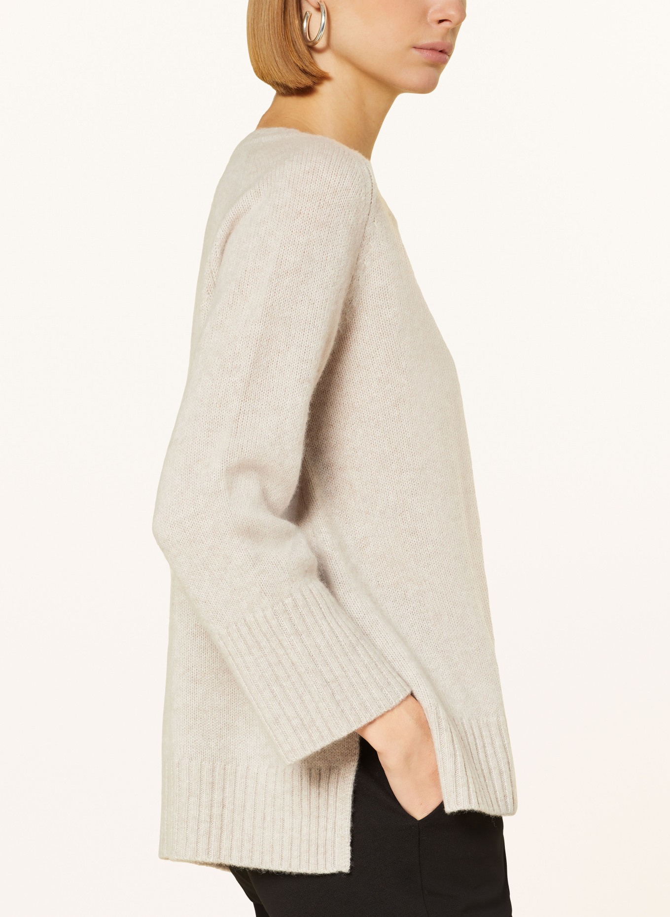HEMISPHERE Sweater with cashmere, Color: BEIGE (Image 4)