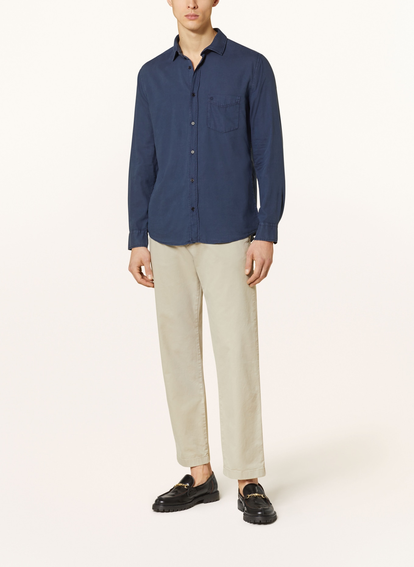 OLYMP Hemd Casual regular fit: DUNKELBLAU