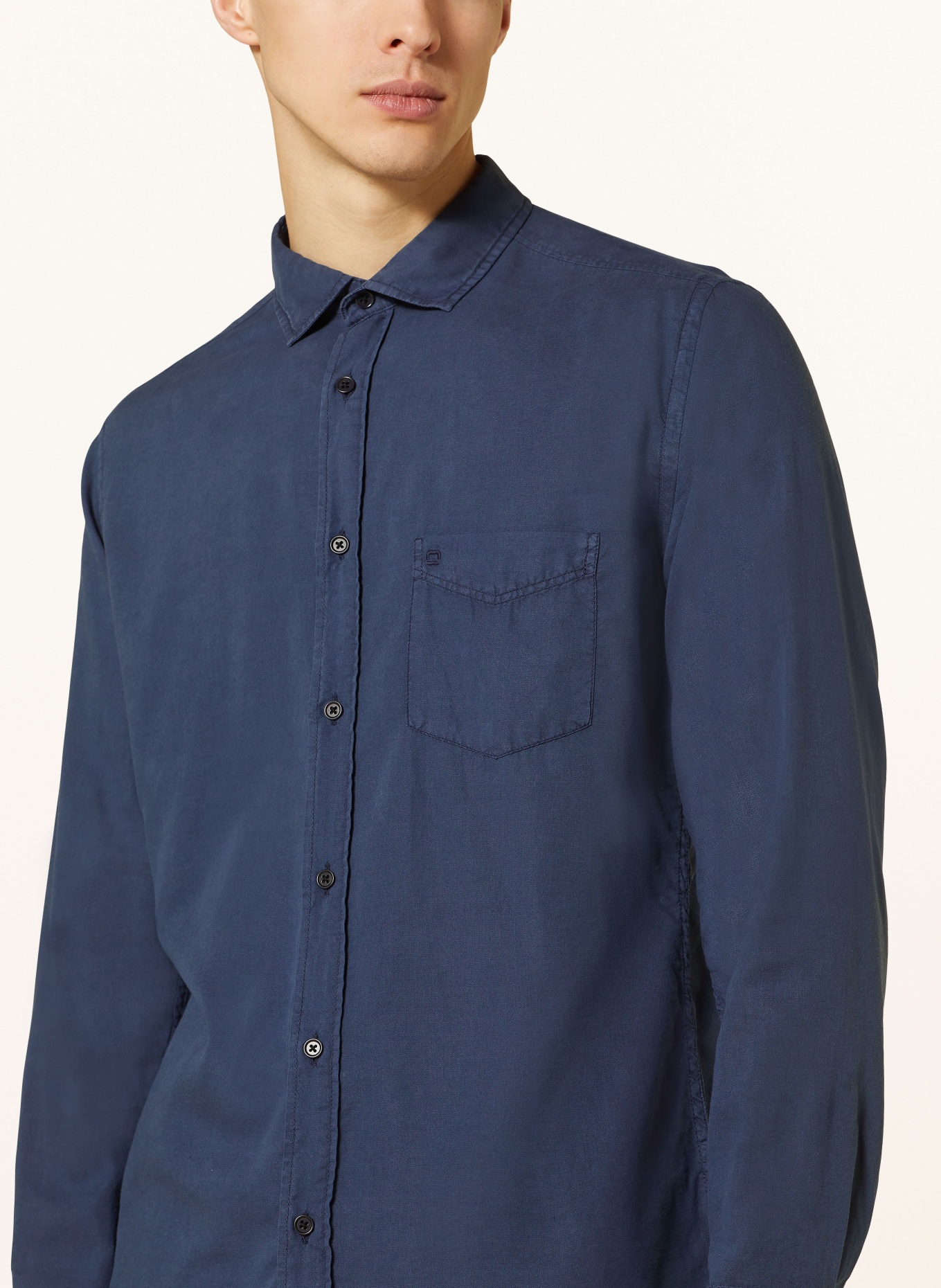 OLYMP Hemd Casual regular fit: DUNKELBLAU