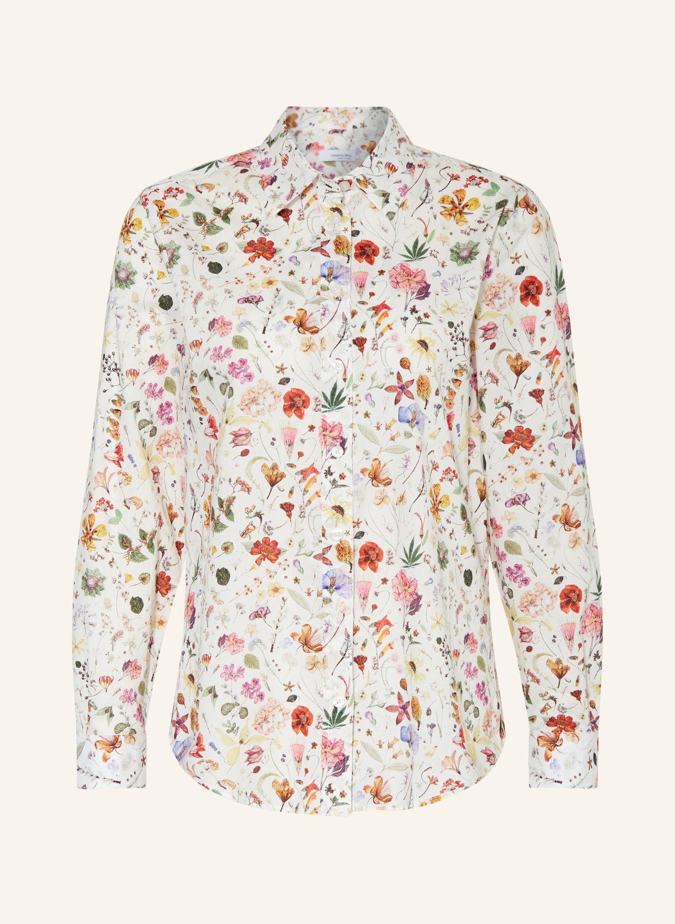 rossana diva Shirt blouse LIBERTY, Color: WHITE/ PINK/ GREEN (Image 1)