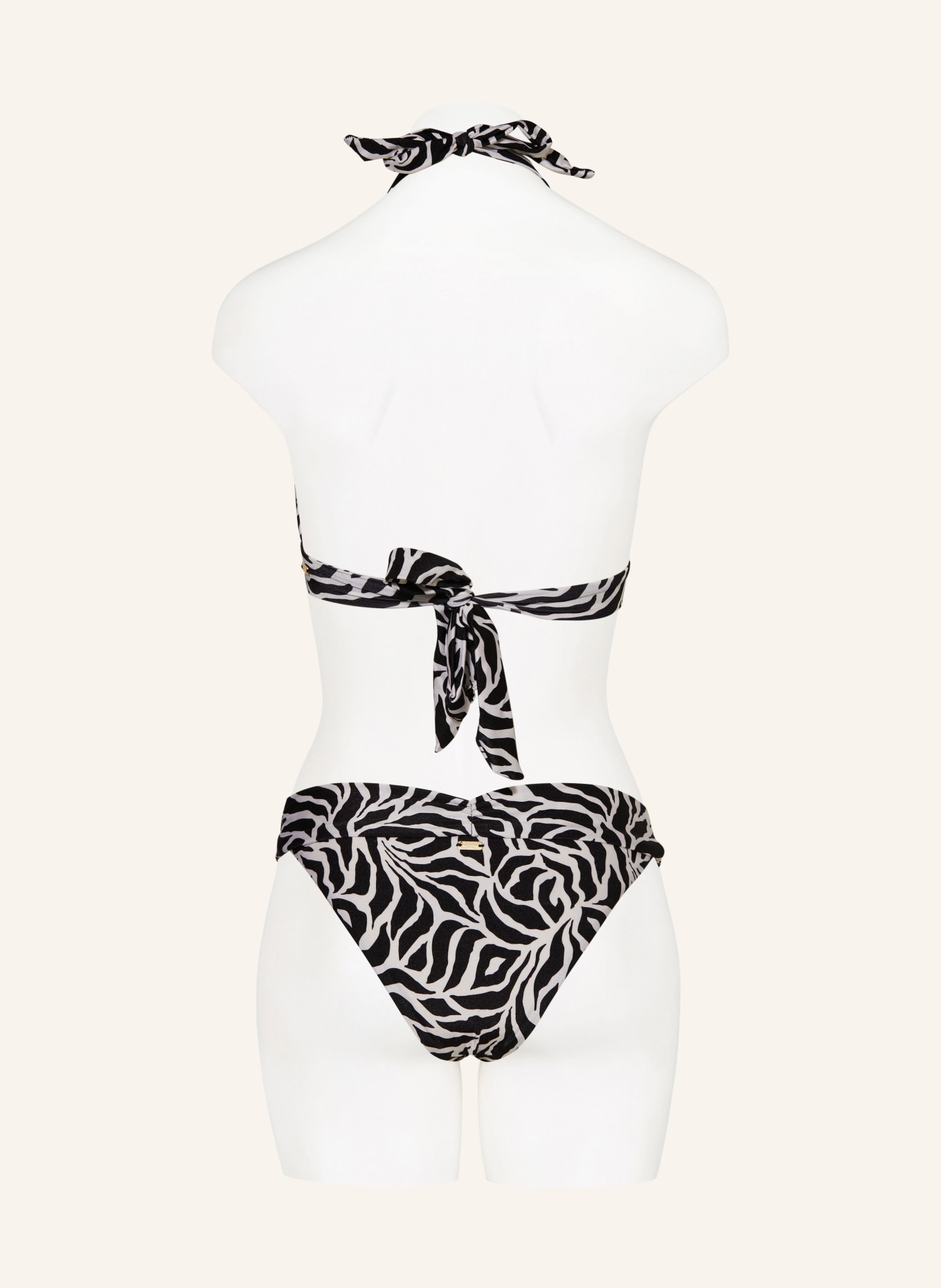 BANANA MOON COUTURE Basic bikini bottoms ZEBRAS MIVRA, Color: BLACK/ ECRU (Image 3)