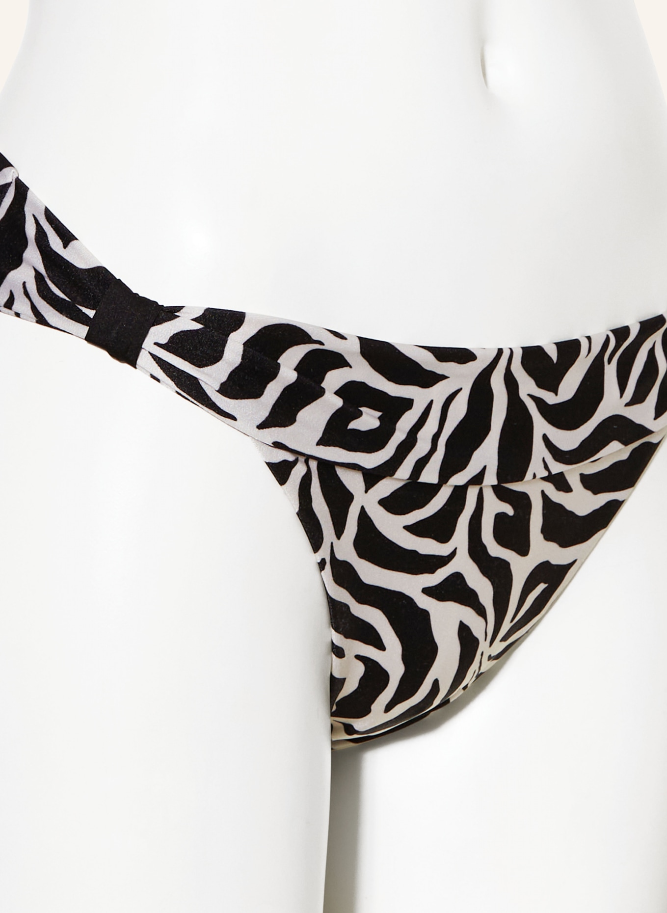 BANANA MOON COUTURE Basic bikini bottoms ZEBRAS MIVRA, Color: BLACK/ ECRU (Image 4)