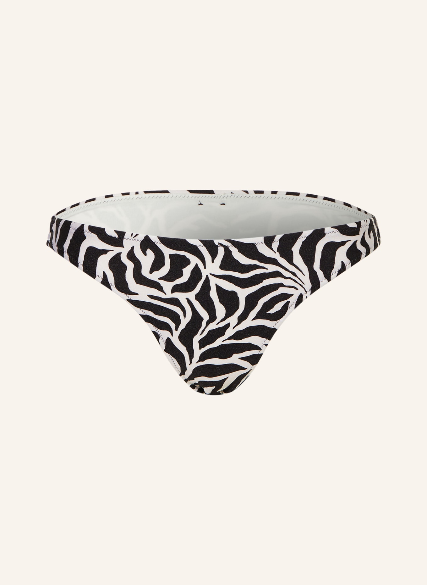 BANANA MOON COUTURE Basic bikini bottoms ZEBRAS ZOILA, Color: CREAM/ BLACK (Image 1)