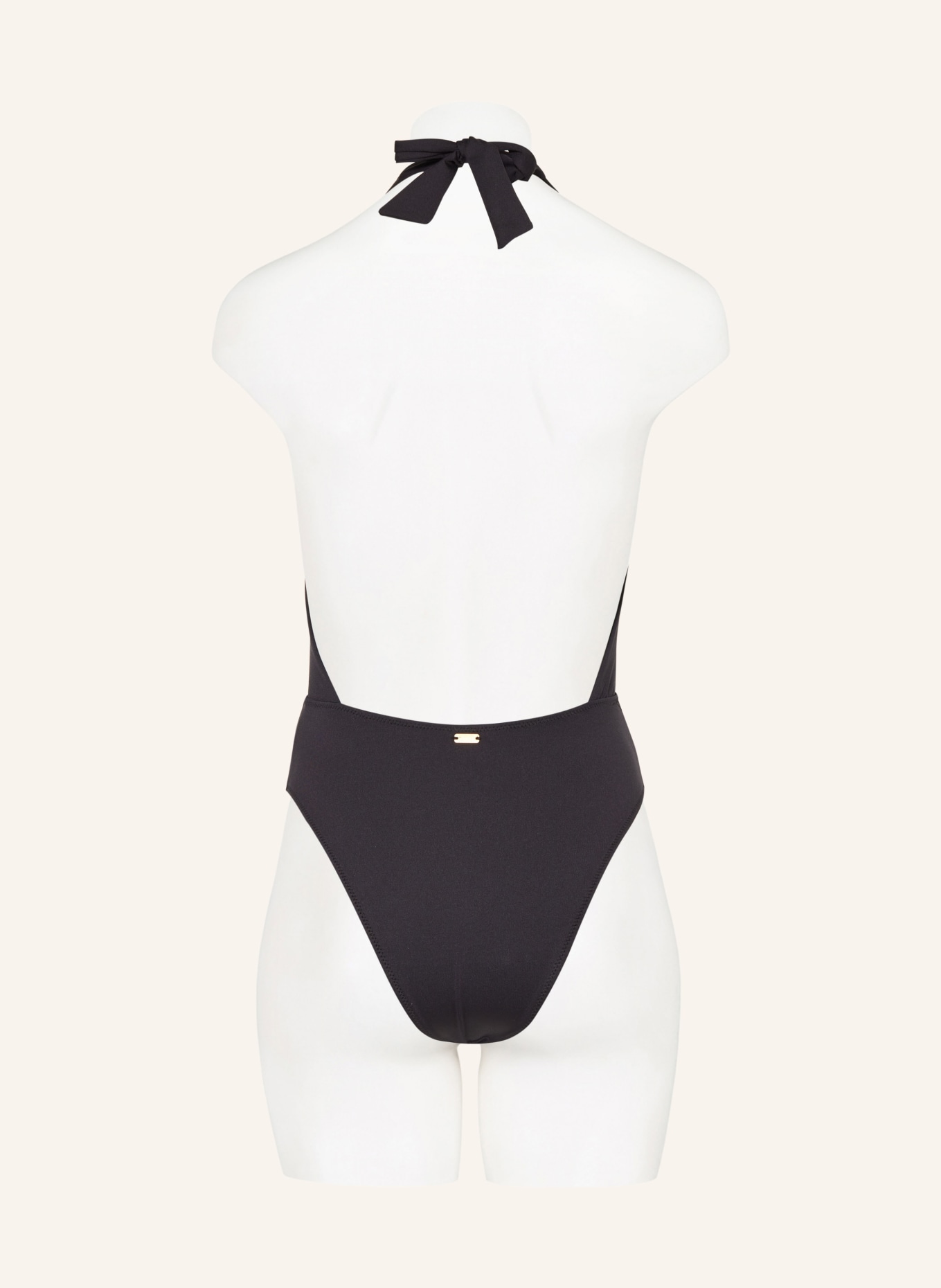 BANANA MOON COUTURE Halter neck swimsuit AYADA CAITITU, Color: BLACK (Image 3)