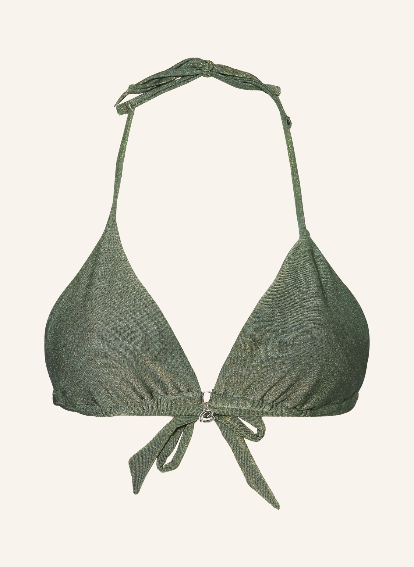 BANANA MOON Triangle bikini top SEAGLITTER RICO, Color: GREEN (Image 1)