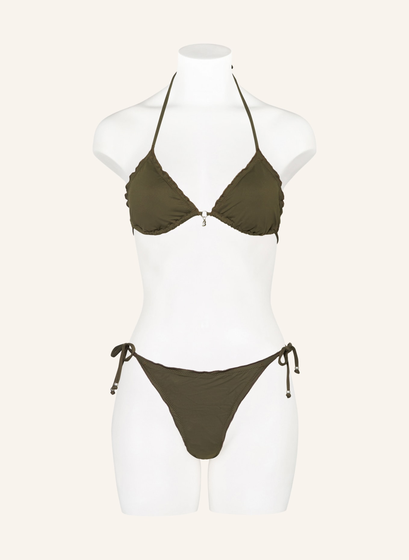 BANANA MOON Triangle bikini top COLORSUN CIRO, Color: KHAKI (Image 2)