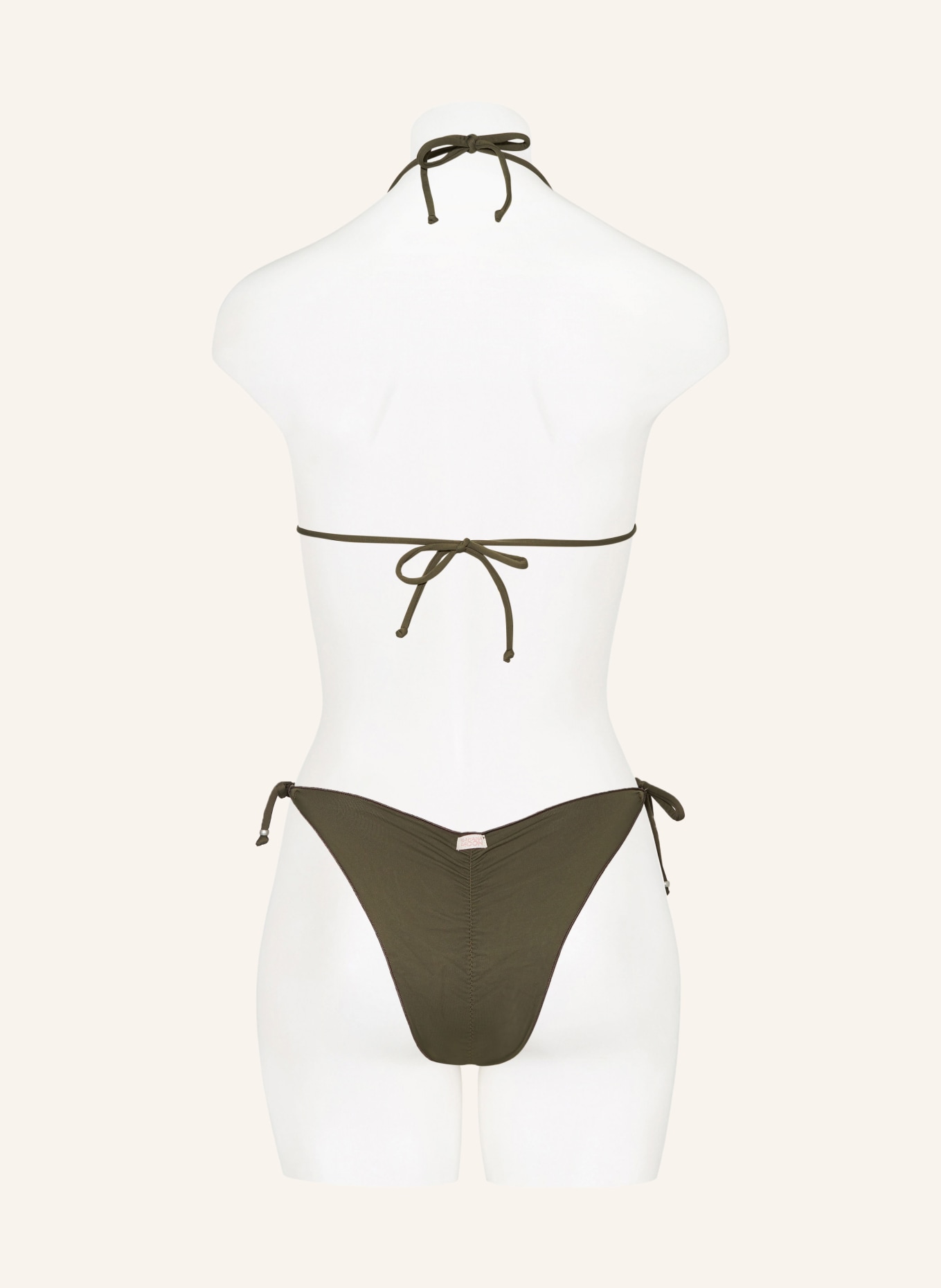 BANANA MOON Triangle bikini top COLORSUN CIRO, Color: KHAKI (Image 3)
