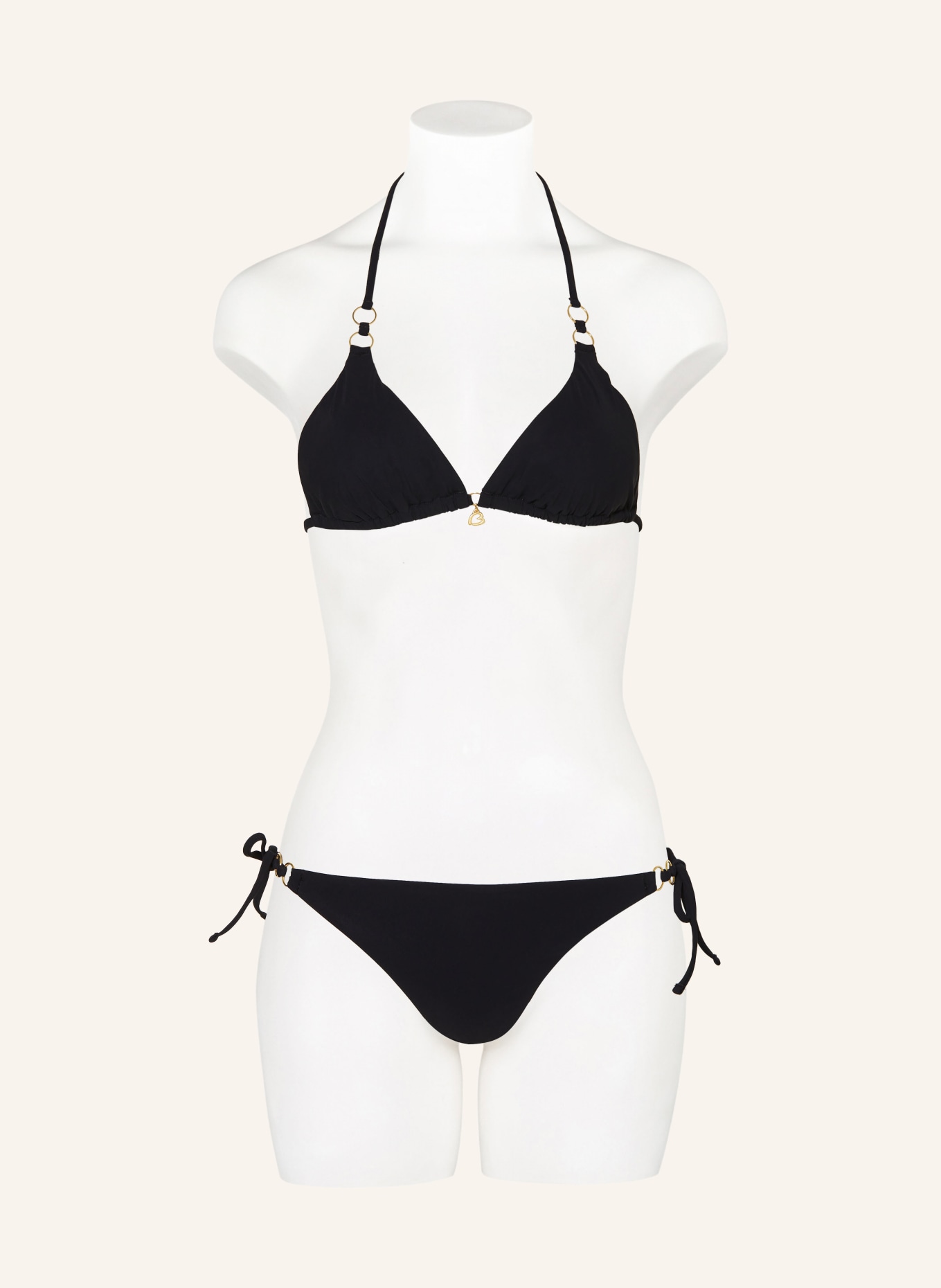 BANANA MOON Triangle bikini top BLACKSAND MINO, Color: BLACK (Image 2)