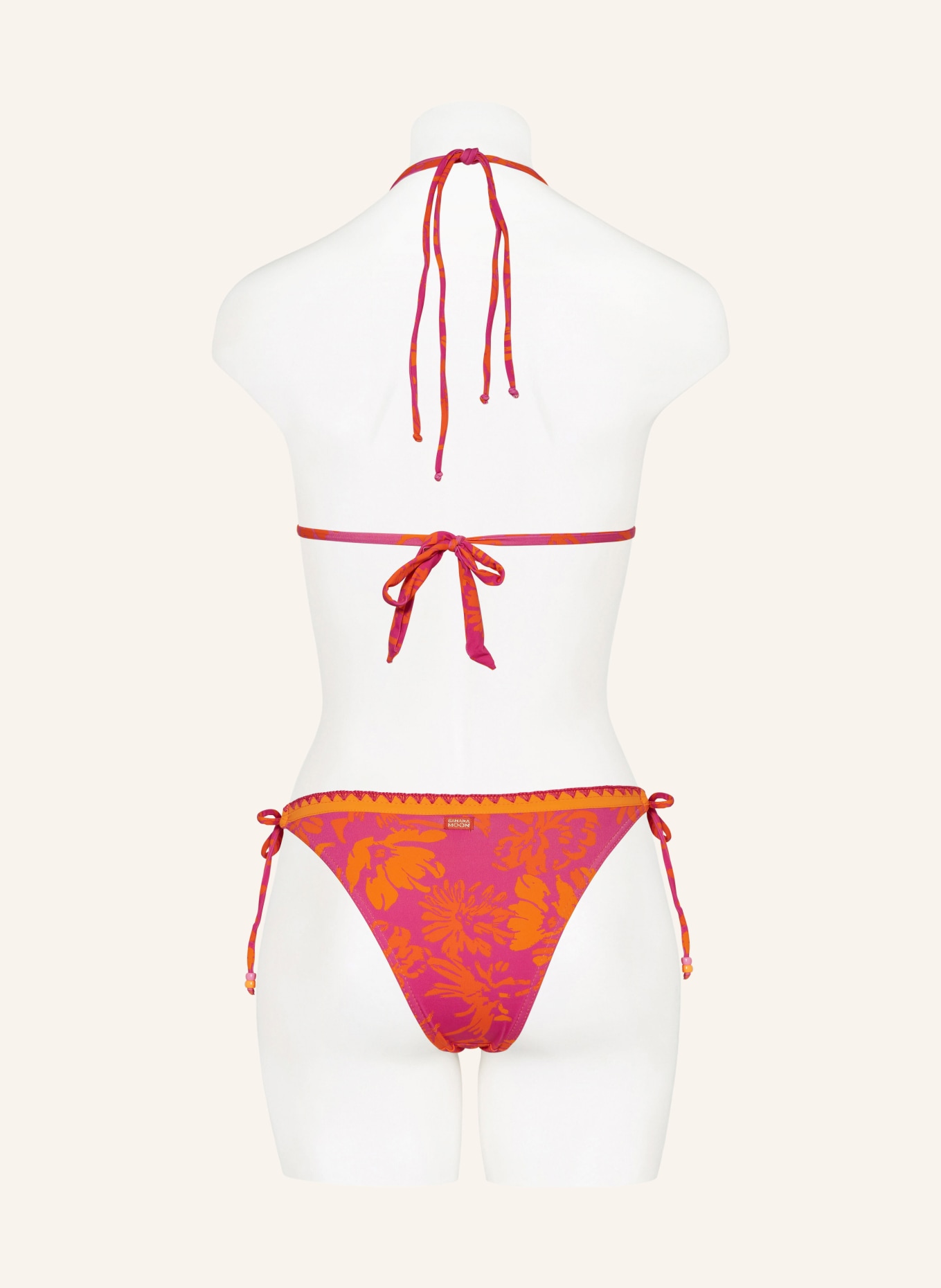 BANANA MOON Triangle bikini bottoms ALTHEA STORA, Color: FUCHSIA/ ORANGE (Image 3)