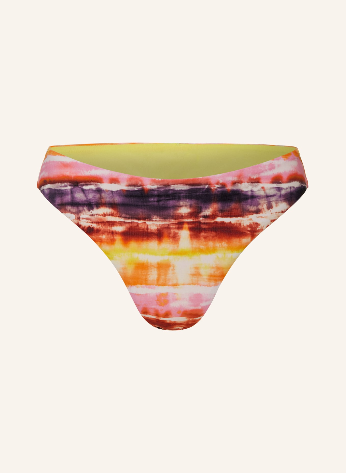 BANANA MOON Basic bikini bottoms HORIZONTE TUPA, Color: DARK ORANGE/ PINK/ DARK PURPLE (Image 1)