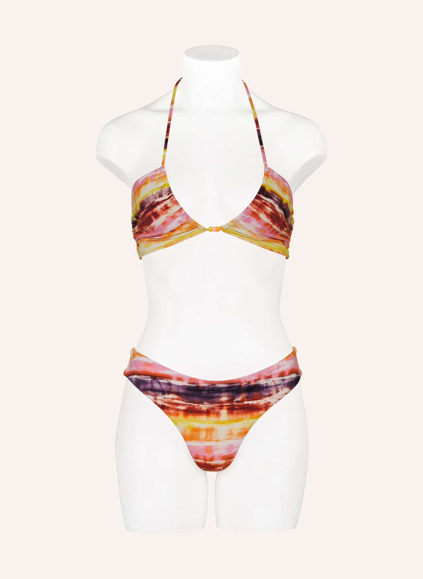 BANANA MOON Basic bikini bottoms HORIZONTE TUPA, Color: DARK ORANGE/ PINK/ DARK PURPLE (Image 2)
