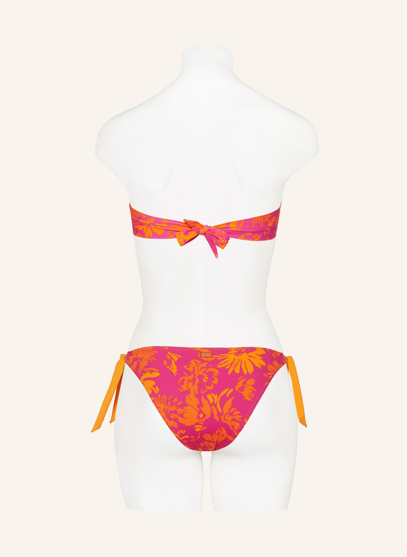 BANANA MOON Góra od bikini bandeau ALTHEA BORO, Kolor: MOCNORÓŻOWY/ POMARAŃCZOWY (Obrazek 5)