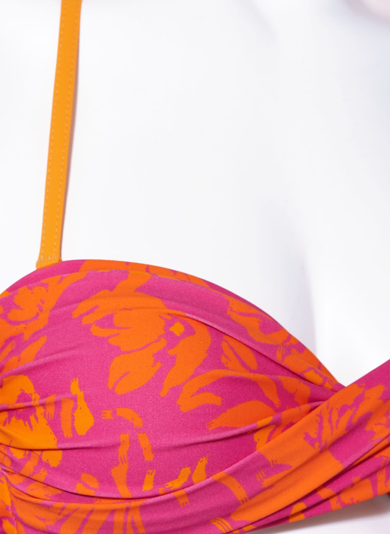BANANA MOON Góra od bikini bandeau ALTHEA BORO, Kolor: MOCNORÓŻOWY/ POMARAŃCZOWY (Obrazek 6)