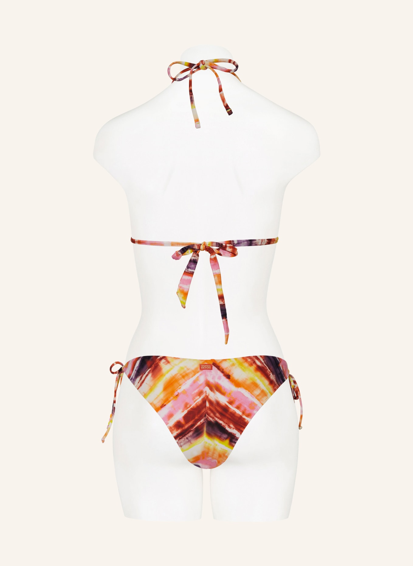 BANANA MOON Triangel-Bikini-Hose HORIZONTE LINA, Farbe: DUNKELORANGE/ ROSA/ GELB (Bild 3)