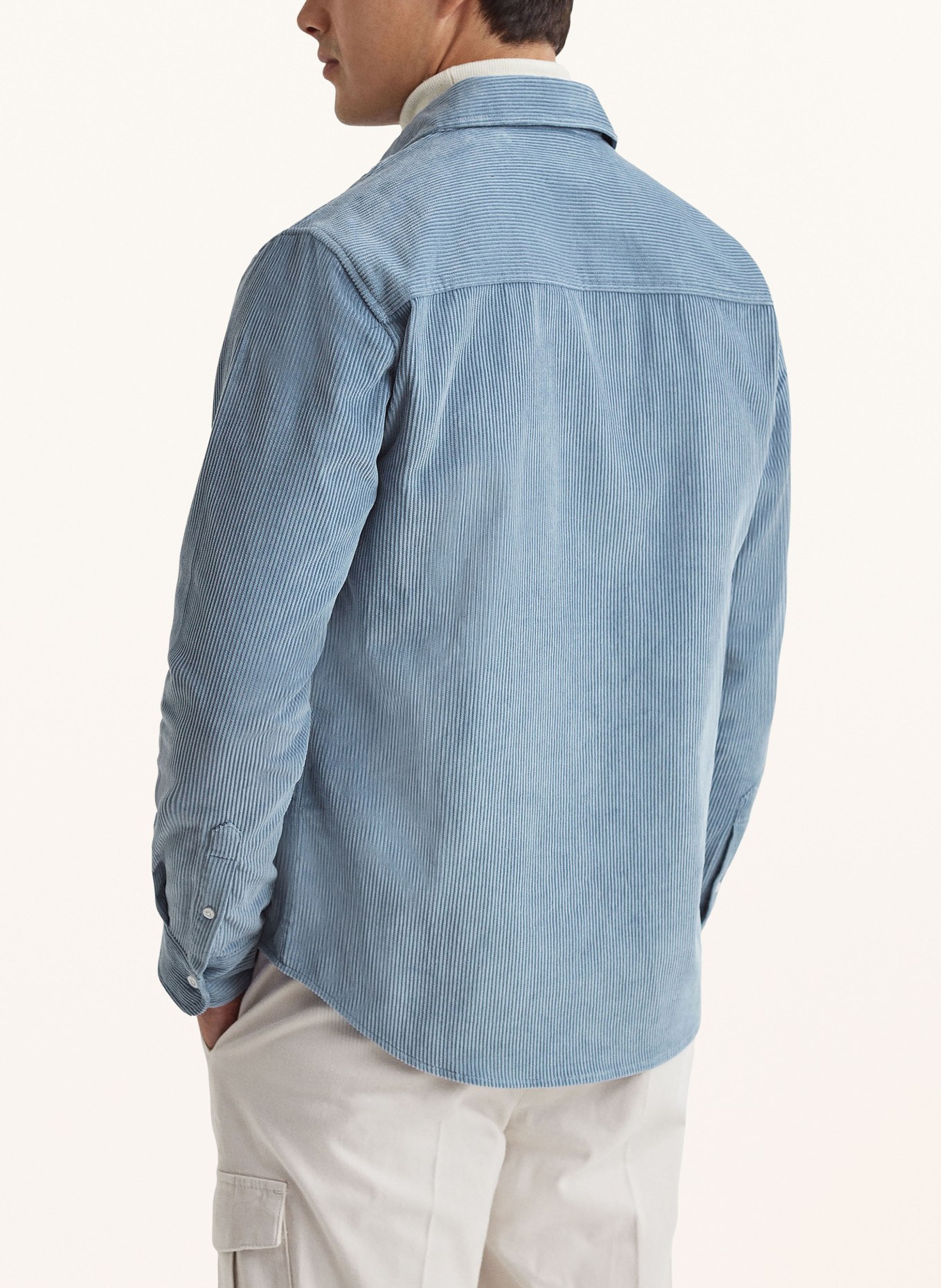 REISS Corduroy shirt BONUCCI extra slim fit, Color: LIGHT BLUE (Image 3)