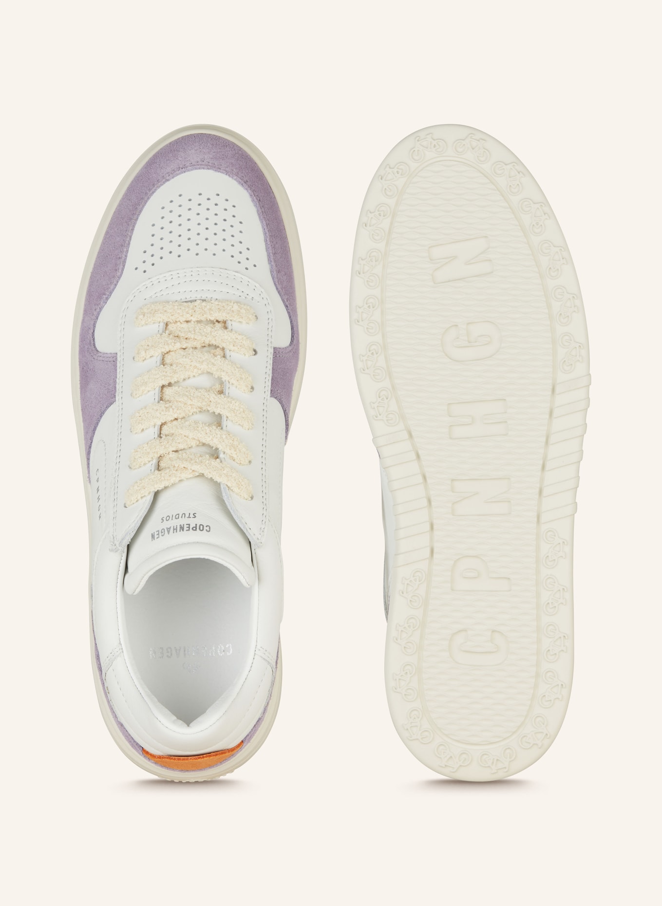 COPENHAGEN Platform sneakers CPH75, Color: WHITE/ LIGHT PURPLE (Image 5)