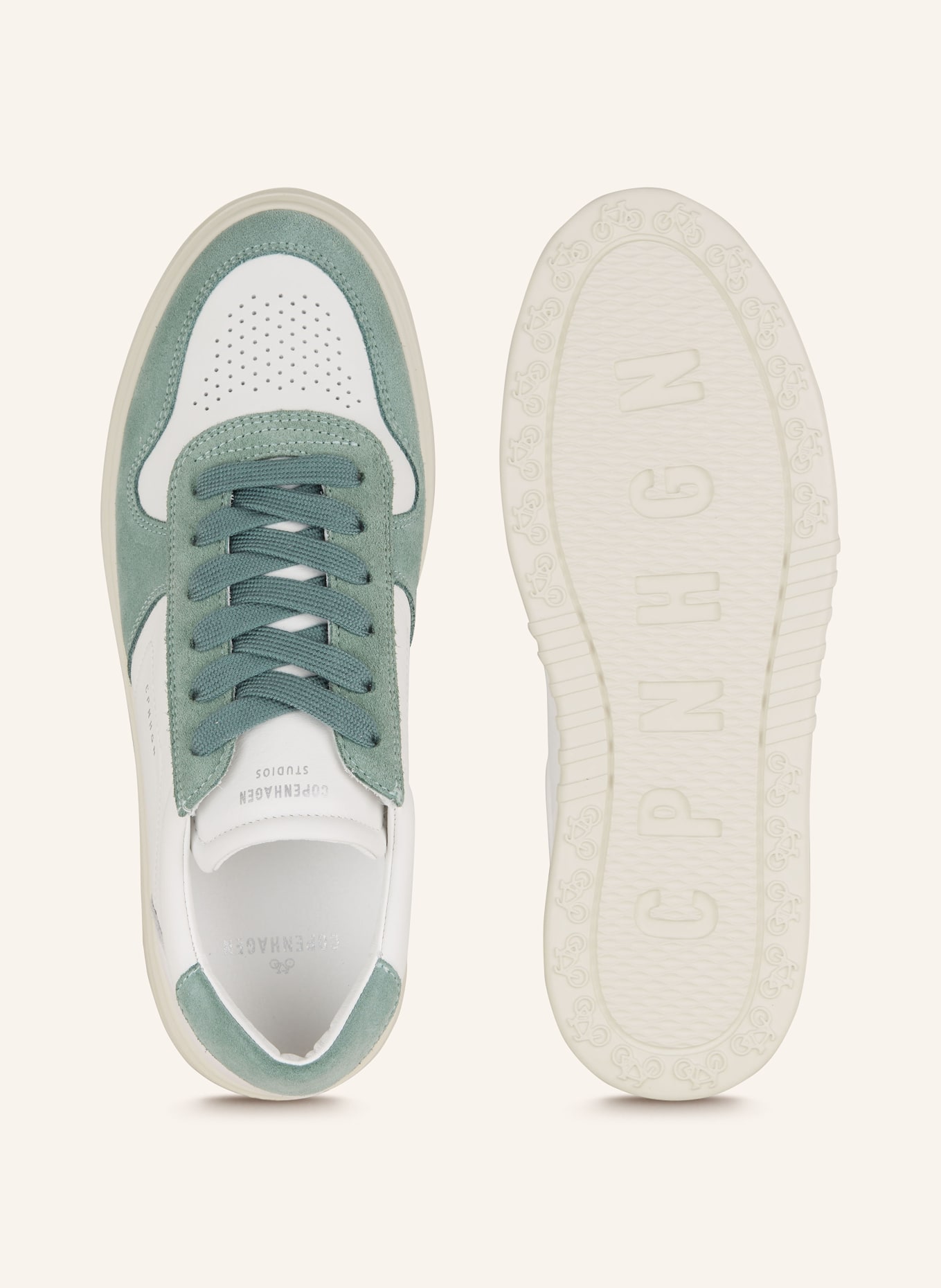 COPENHAGEN Sneakers CPH77, Color: WHITE/ GREEN (Image 5)