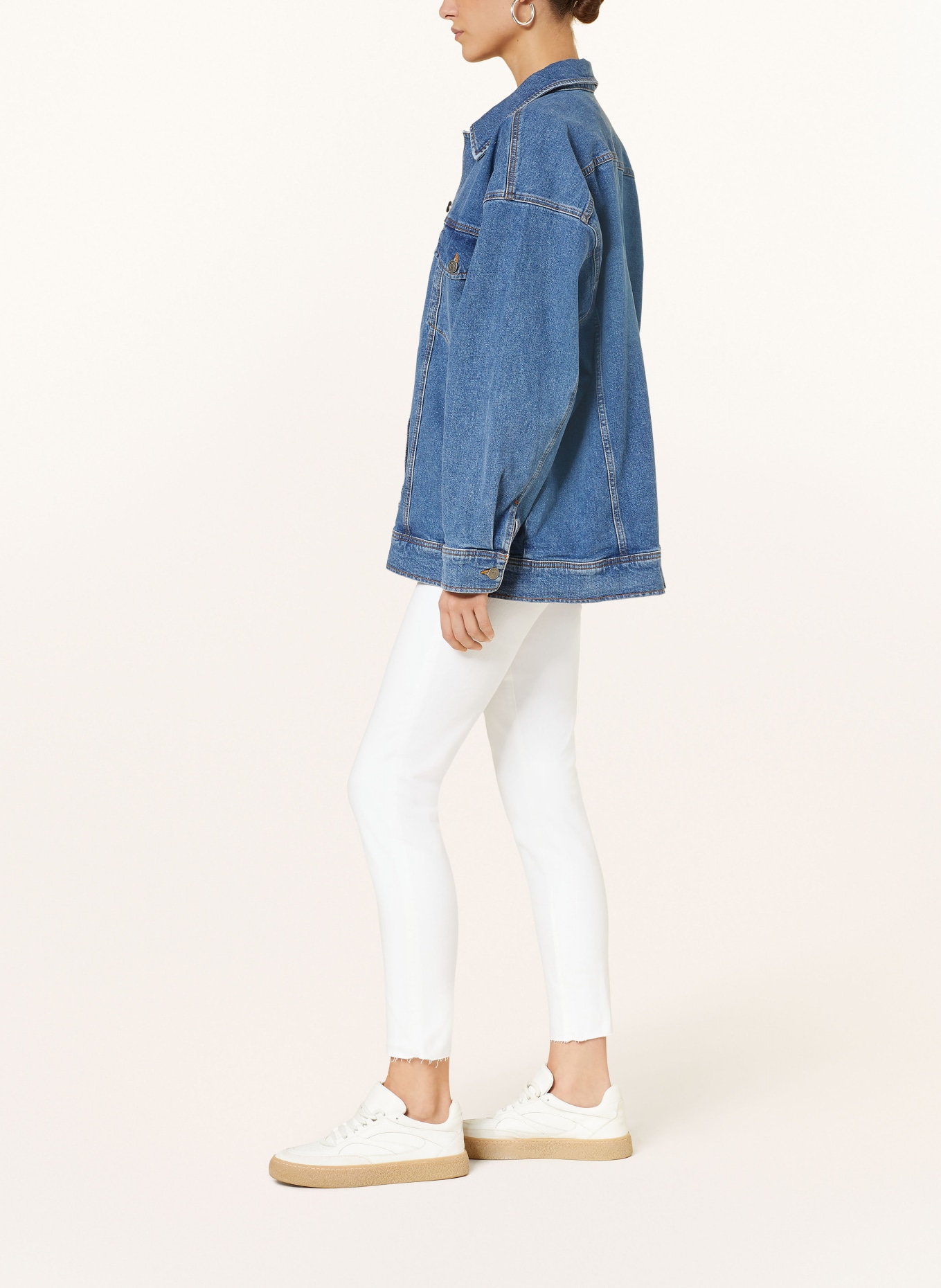 7 for all mankind 7/8 jeans, Color: WHITE (Image 4)