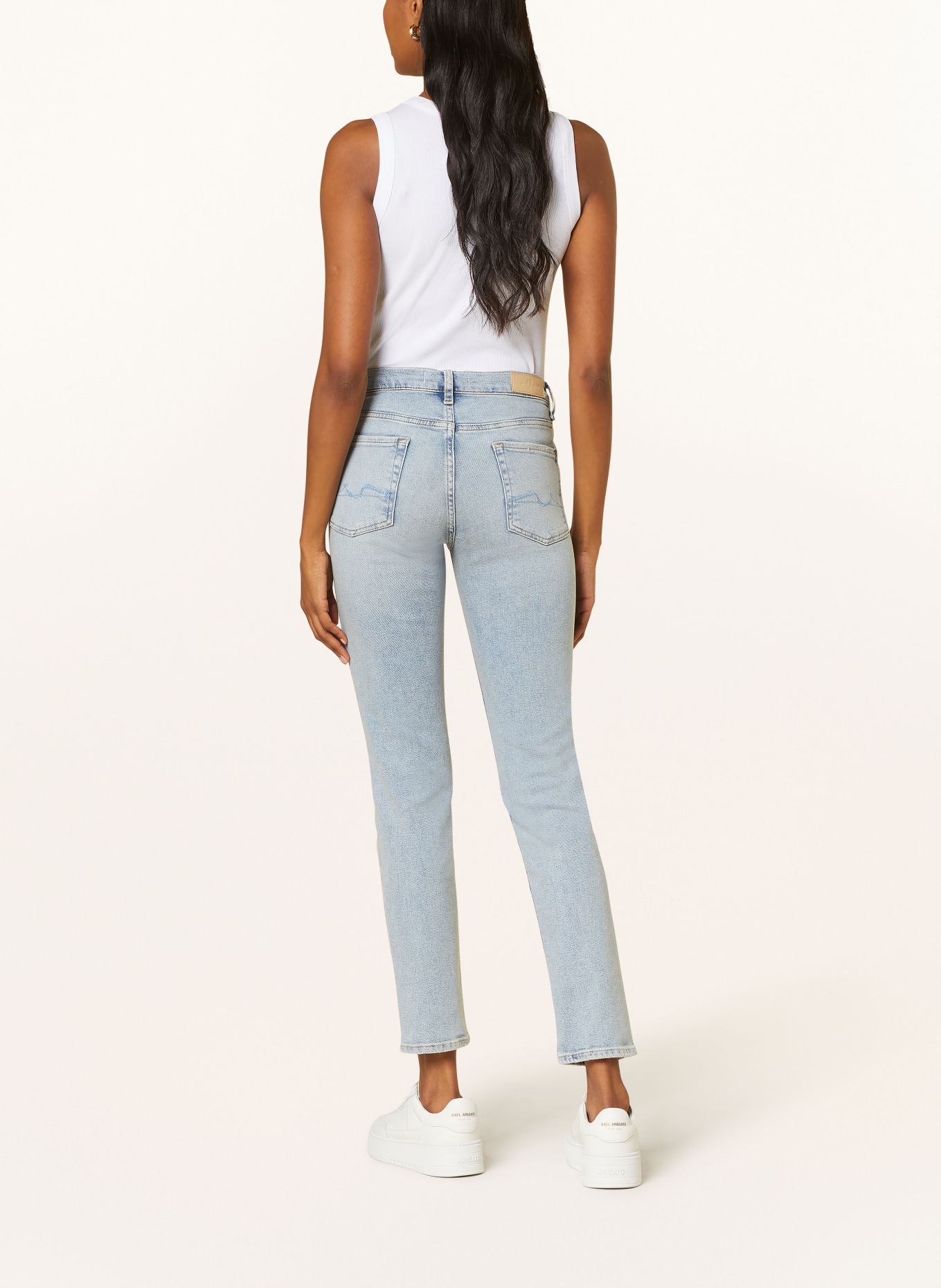 7 for all mankind Skinny Jeans ROXANNE LUXE VINTAGE, Farbe: LIGHT BLUE (Bild 3)
