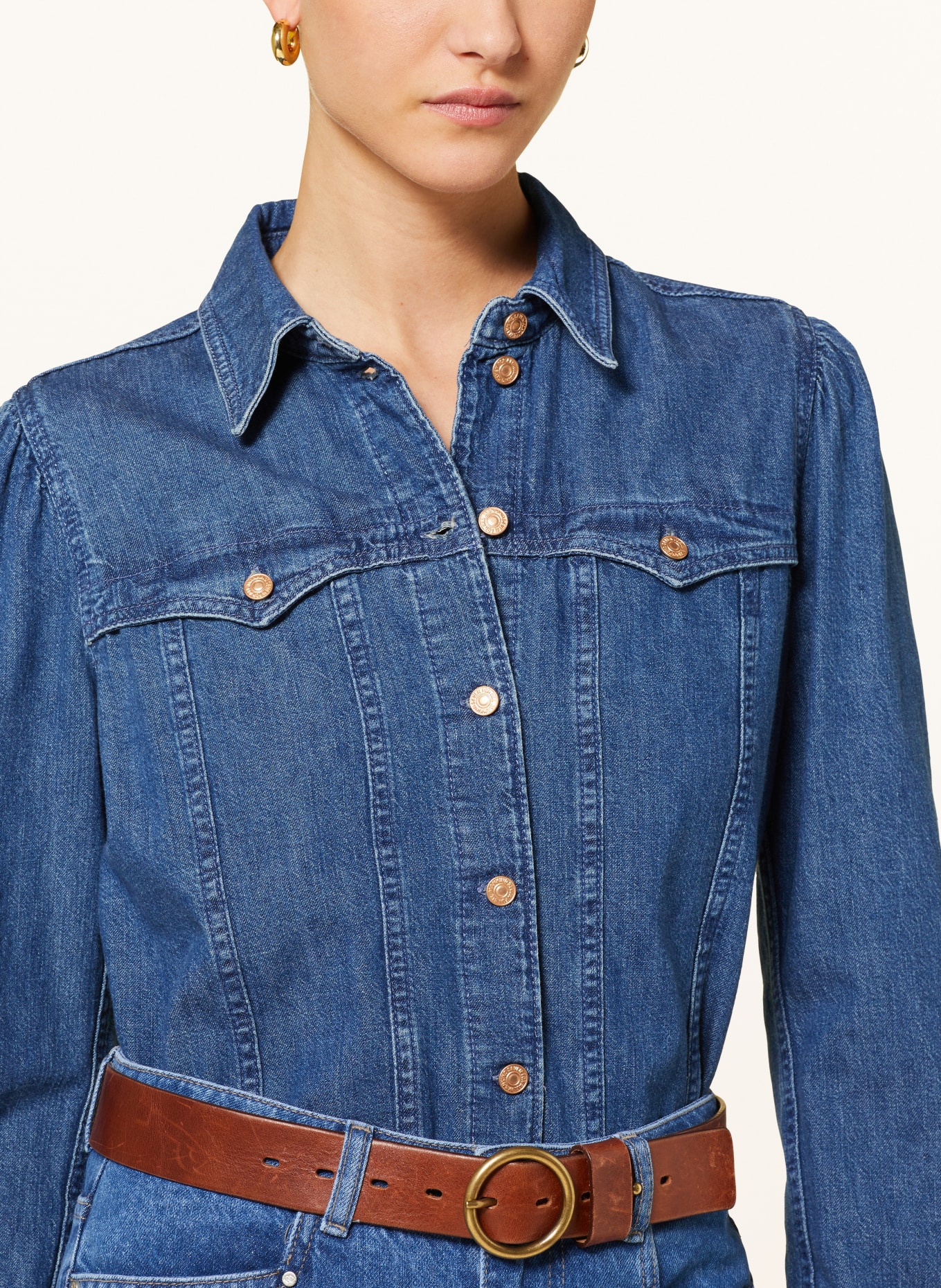 7 for all mankind Denim blouse DOLLY, Color: BLUE (Image 4)