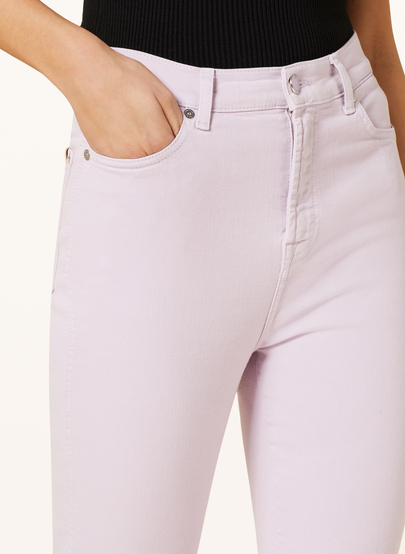 7 for all mankind Flared Jeans, Farbe: HELLLILA (Bild 5)
