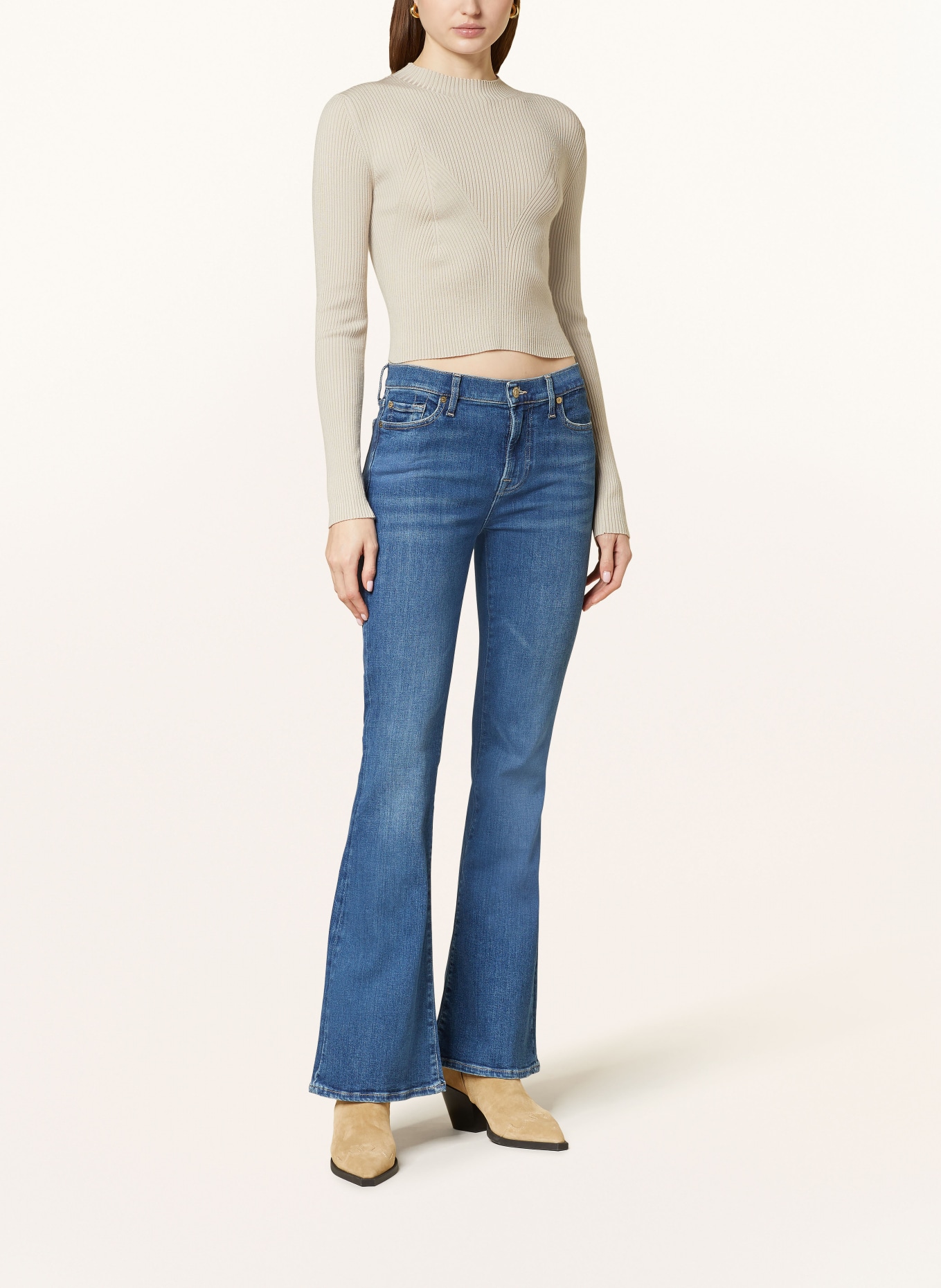 7 for all mankind Flared jeans ALI, Color: MID BLUE (Image 2)