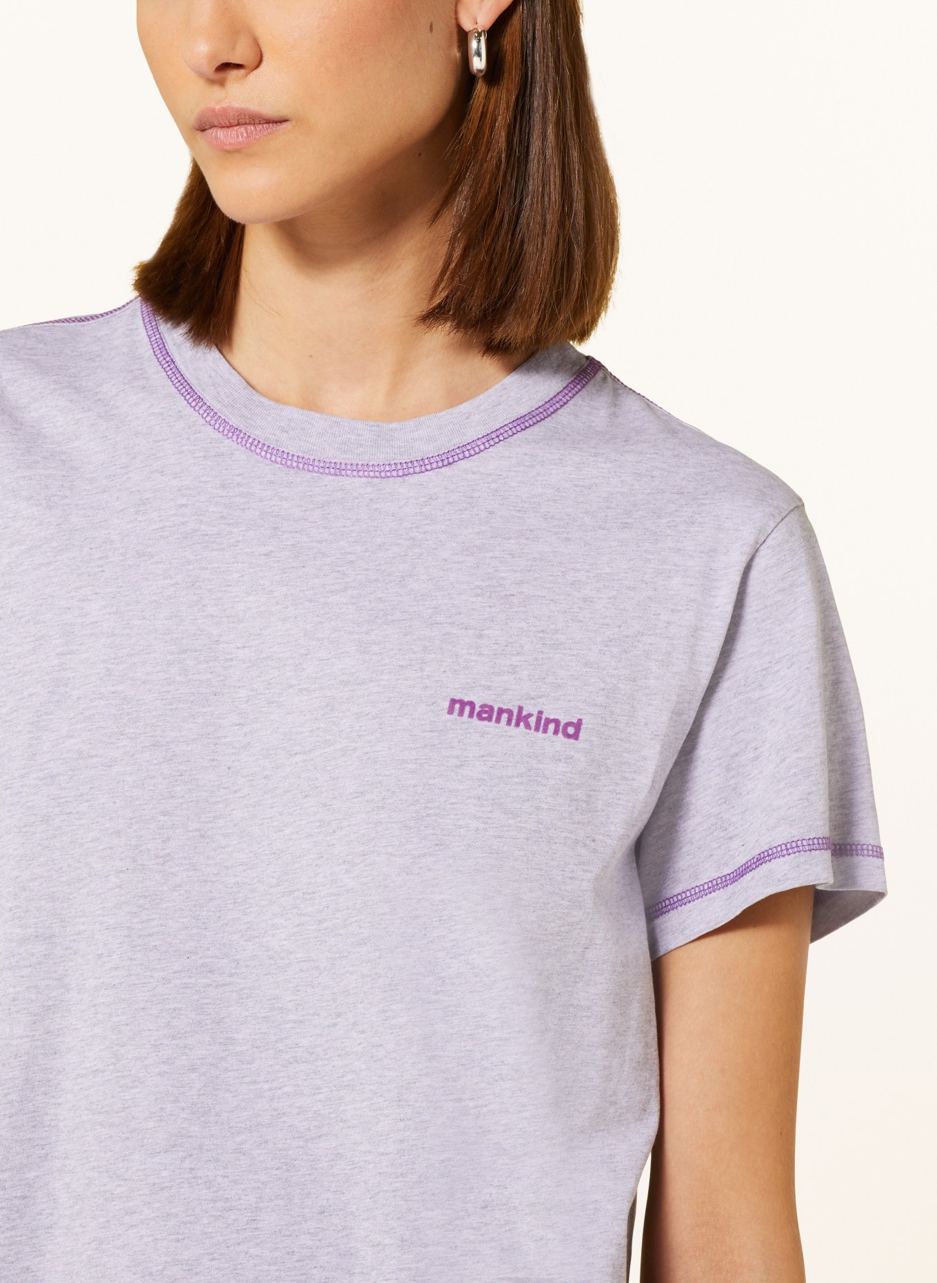 7 for all mankind T-shirt, Color: LIGHT PURPLE (Image 4)