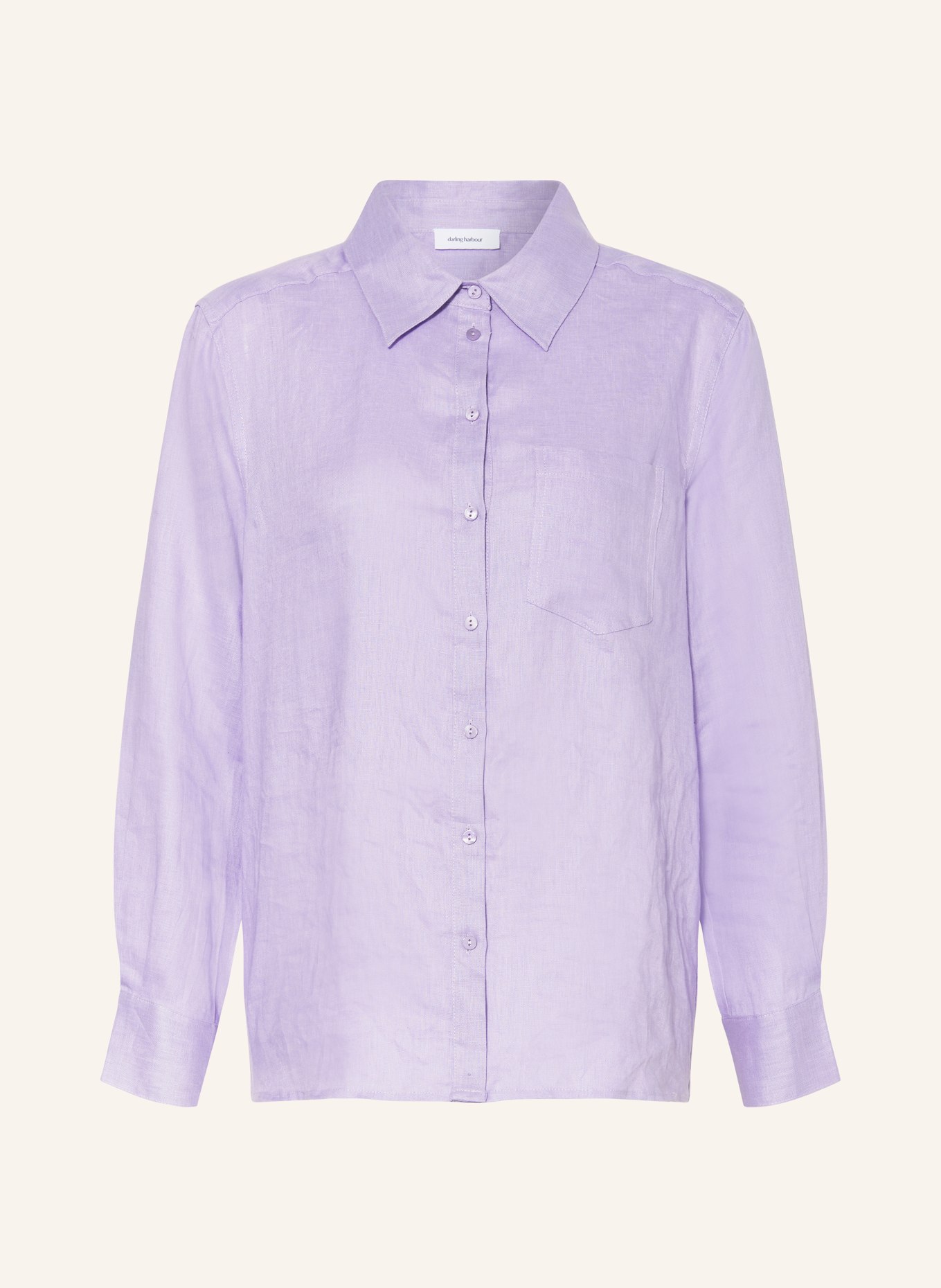 darling harbour Shirt blouse made of linen, Color: VIOLA (Image 1)